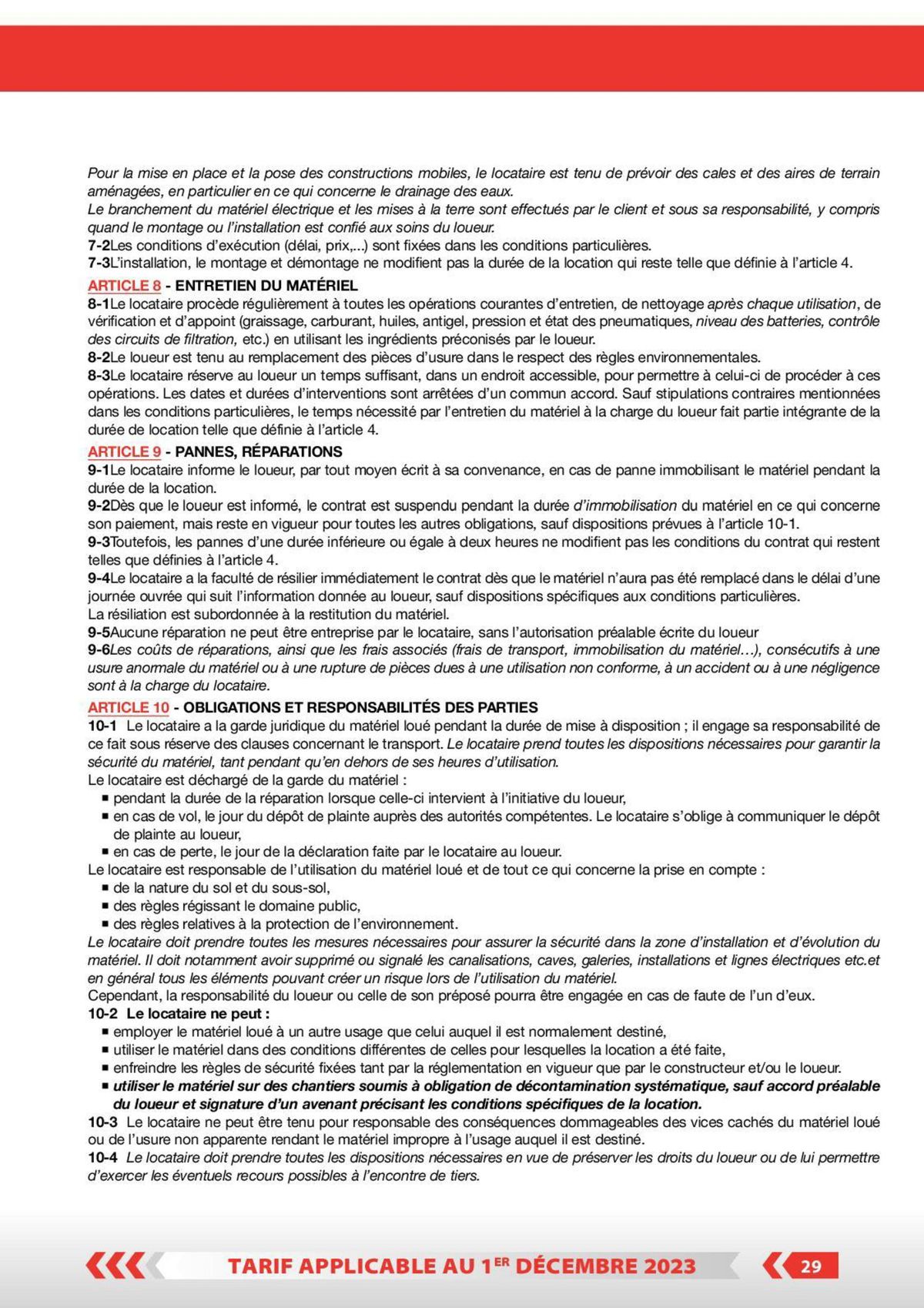 Catalogue Tarifs particuliers, page 00024