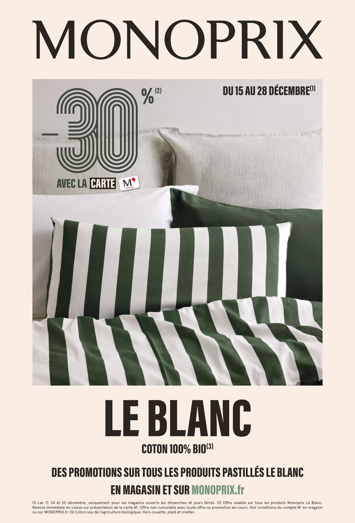 Catalogue Le blanc coton 100% bio, page 00001