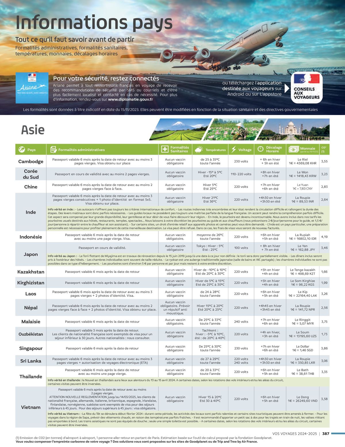 Catalogue Vos voyages 2024-2025, page 00387