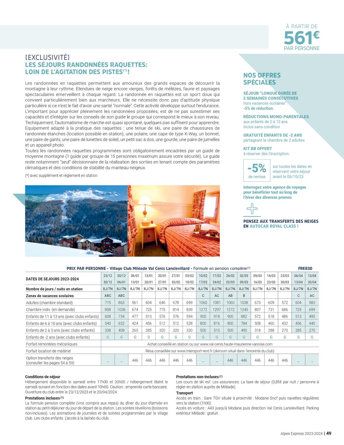 Catalogue Alpes Express - Hiver 2023 - 2024, page 00049
