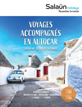 Catalogue Salaün Holidays à Angers | Autocar Sud 2023-2024 | 13/12/2023 - 31/10/2024