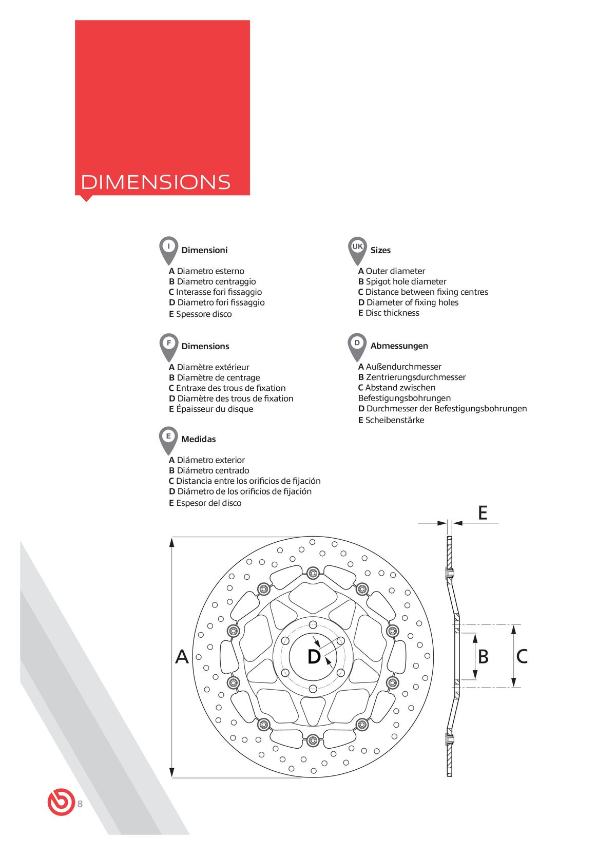 Catalogue BREMBO 2024 - Disques de frein, page 00010