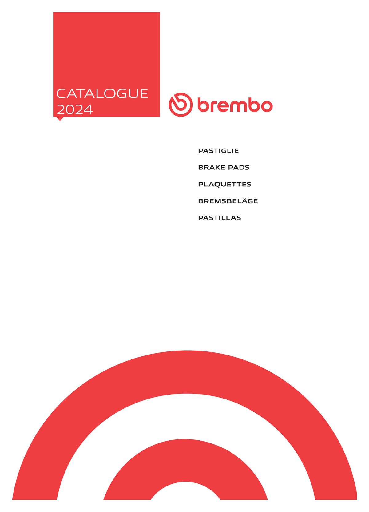 Catalogue BREMBO 2024 - Plaquettes de frein, page 00003