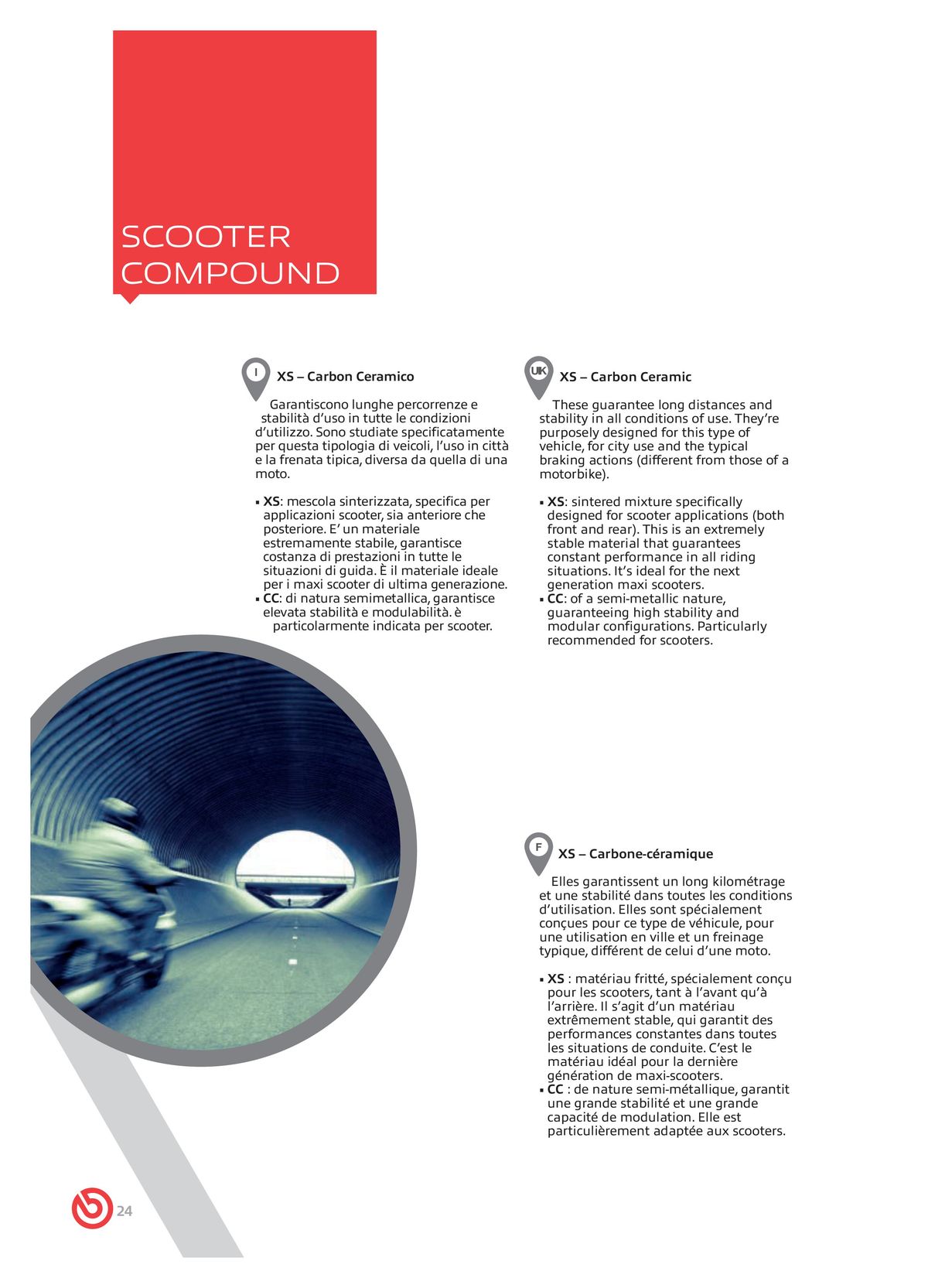 Catalogue BREMBO 2024 - Plaquettes de frein, page 00026