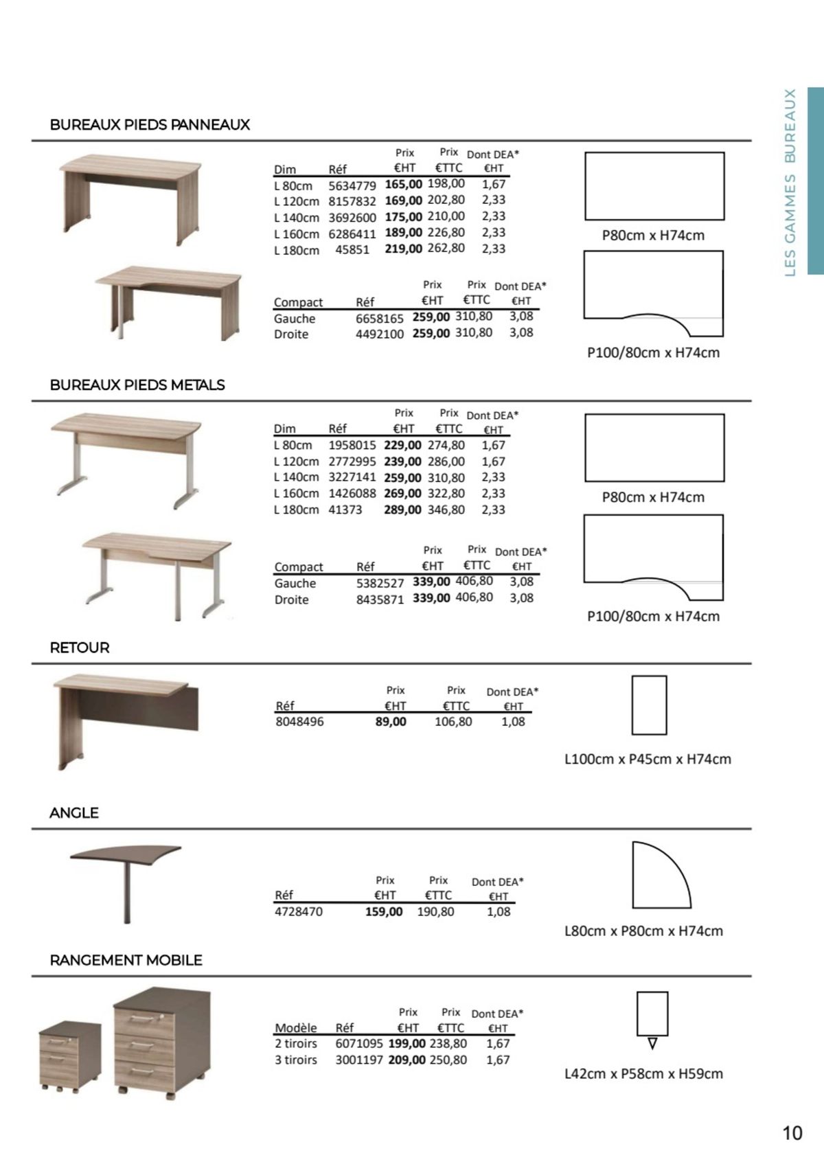 Catalogue Nos Mobiliers de bureau 2023 - 2024, page 00002