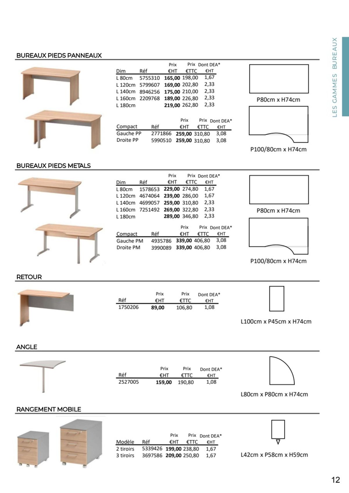 Catalogue Nos Mobiliers de bureau 2023 - 2024, page 00004