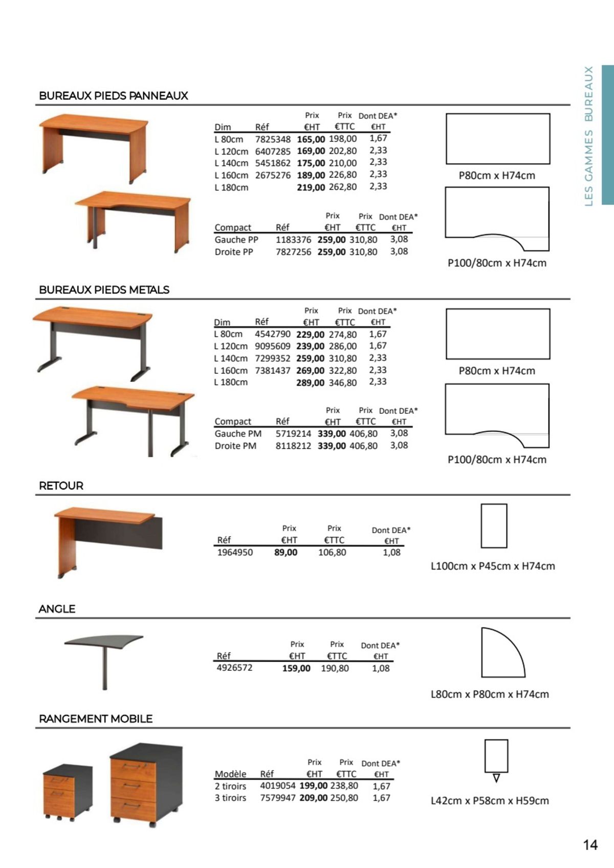 Catalogue Nos Mobiliers de bureau 2023 - 2024, page 00006