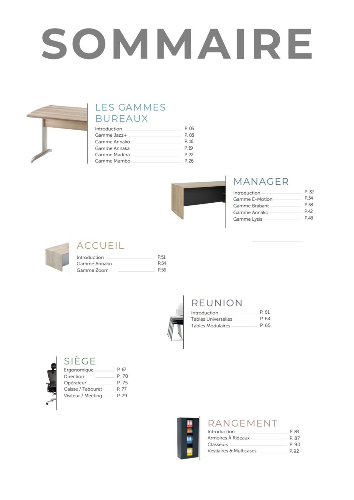 Catalogue Nos Mobiliers de bureau 2023 - 2024, page 00012