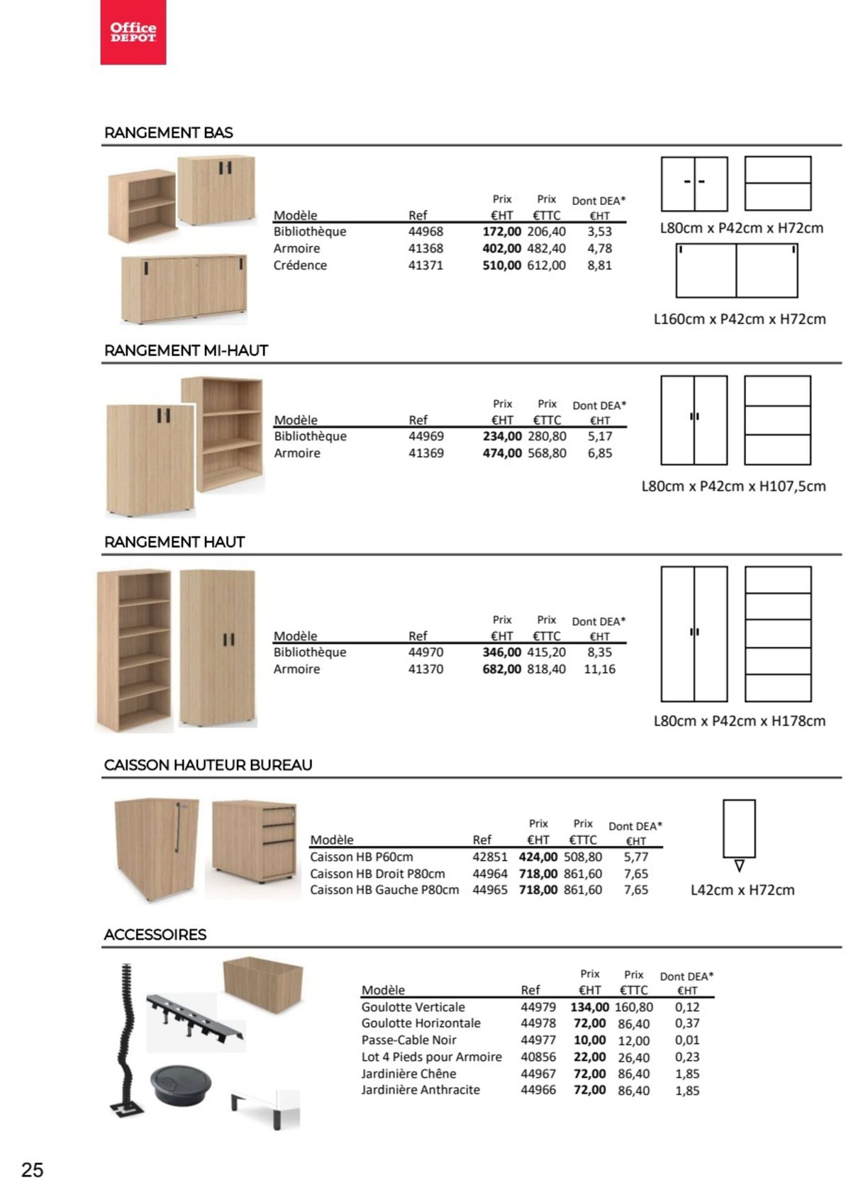 Catalogue Nos Mobiliers de bureau 2023 - 2024, page 00018