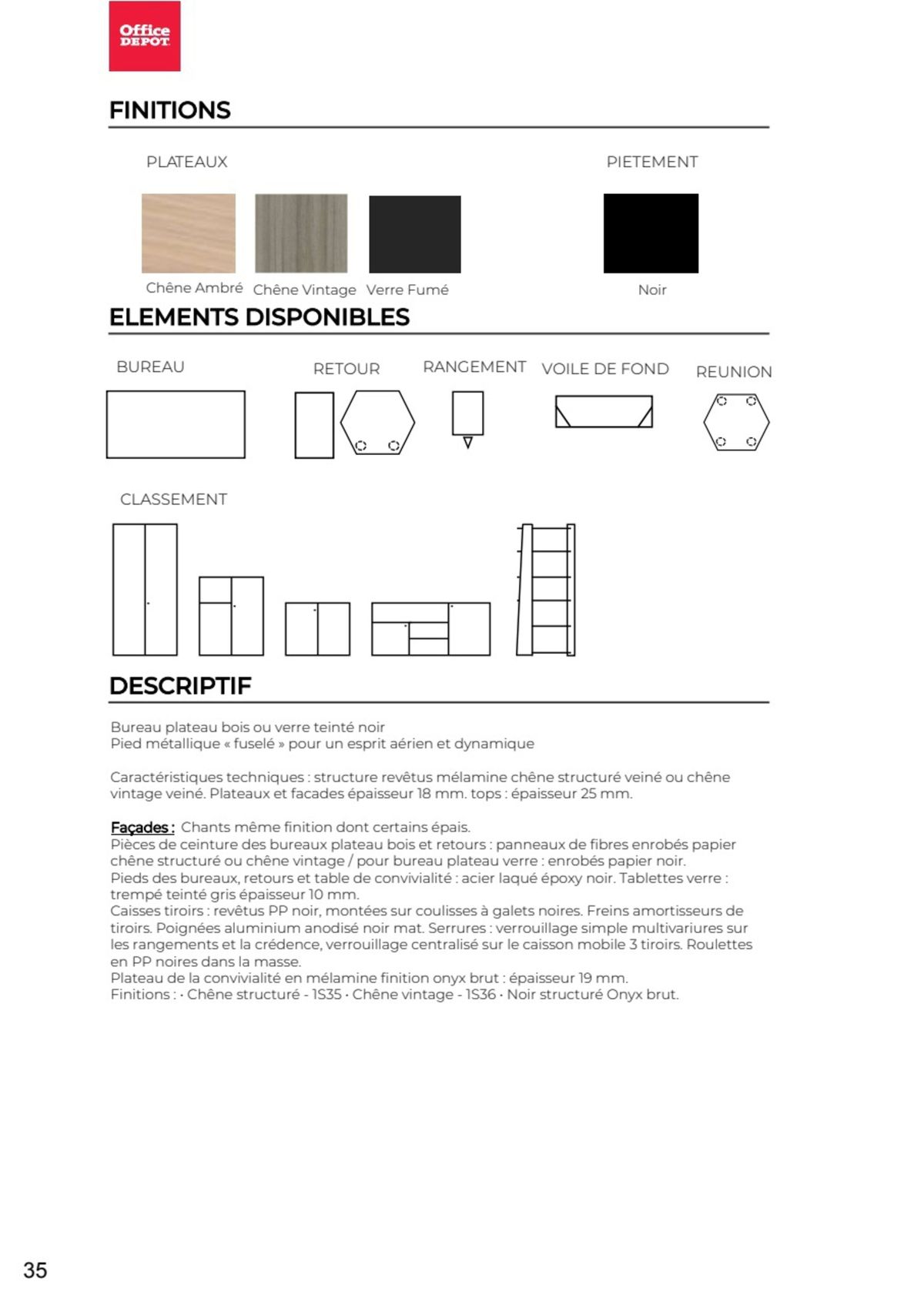 Catalogue Nos Mobiliers de bureau 2023 - 2024, page 00030