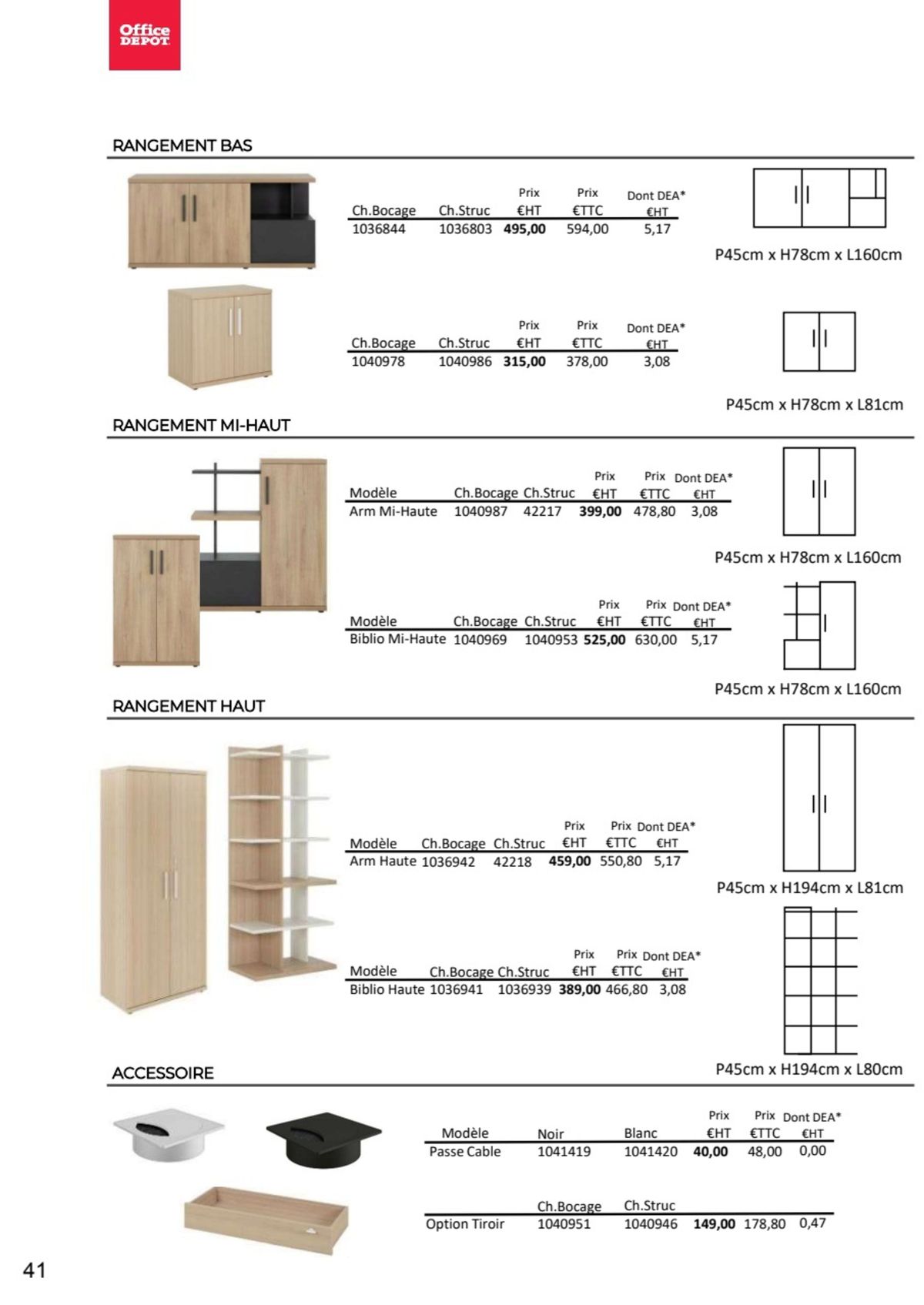 Catalogue Nos Mobiliers de bureau 2023 - 2024, page 00036