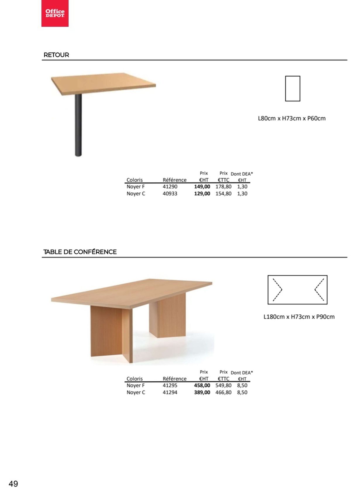 Catalogue Nos Mobiliers de bureau 2023 - 2024, page 00044