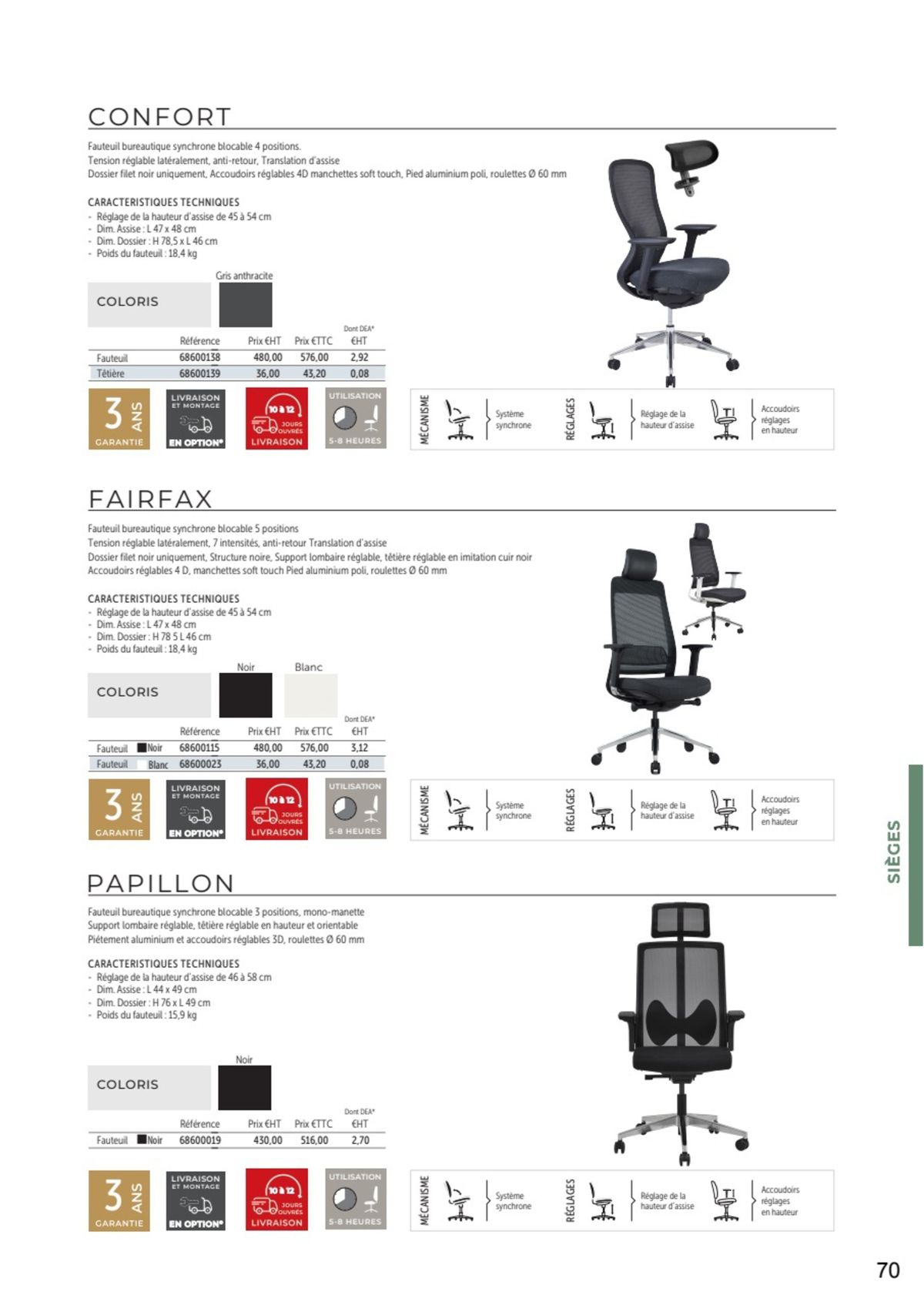 Catalogue Nos Mobiliers de bureau 2023 - 2024, page 00068