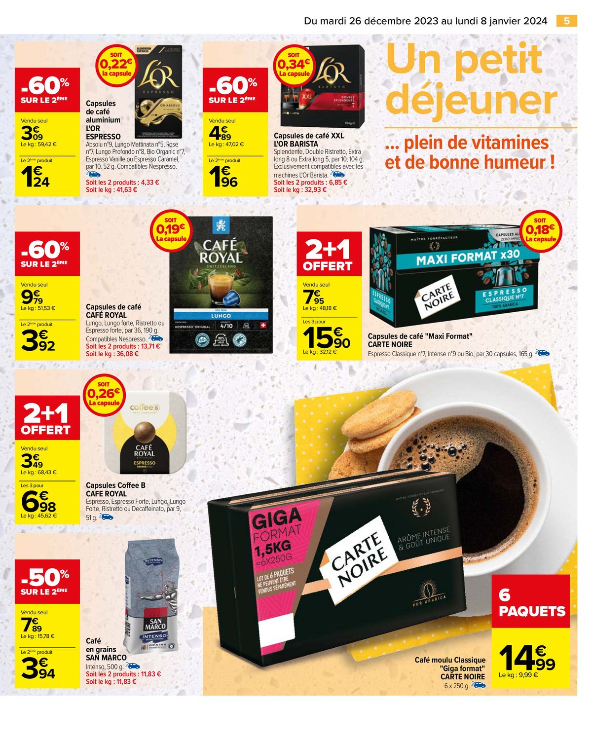 Catalogue 70% D'ECONOMIES, PETIT DEJEUNER GOURMAND, page 00007