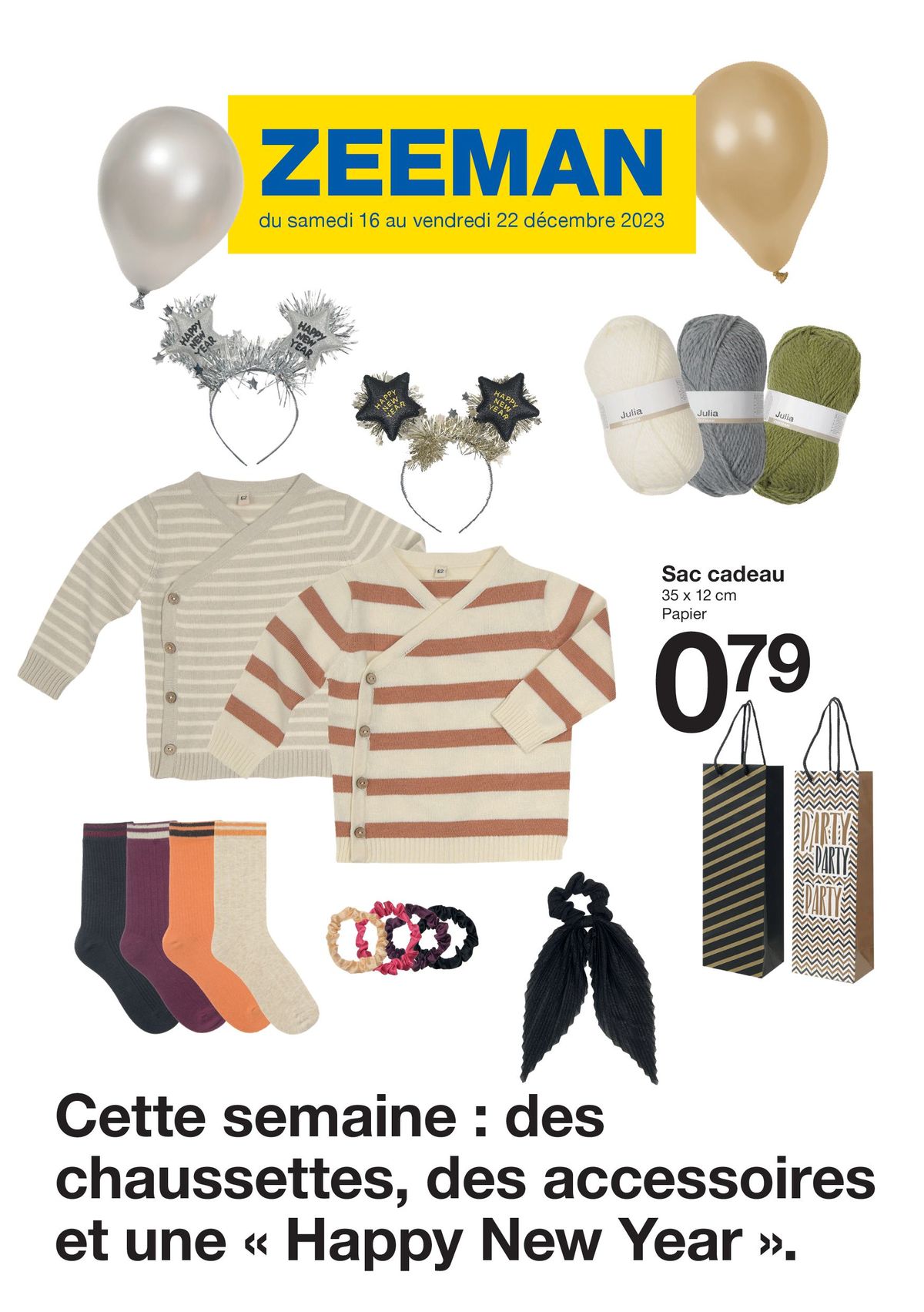 Catalogue Cette semaine : des chaussettes, des accessoires et une « Happy New Year, page 00001