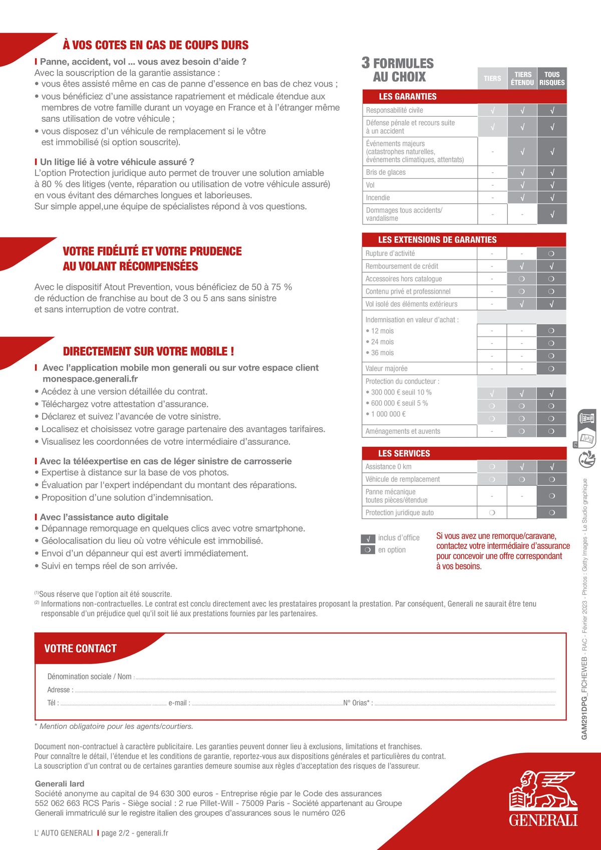 Catalogue L'assurance auto : une solution complète, page 00002