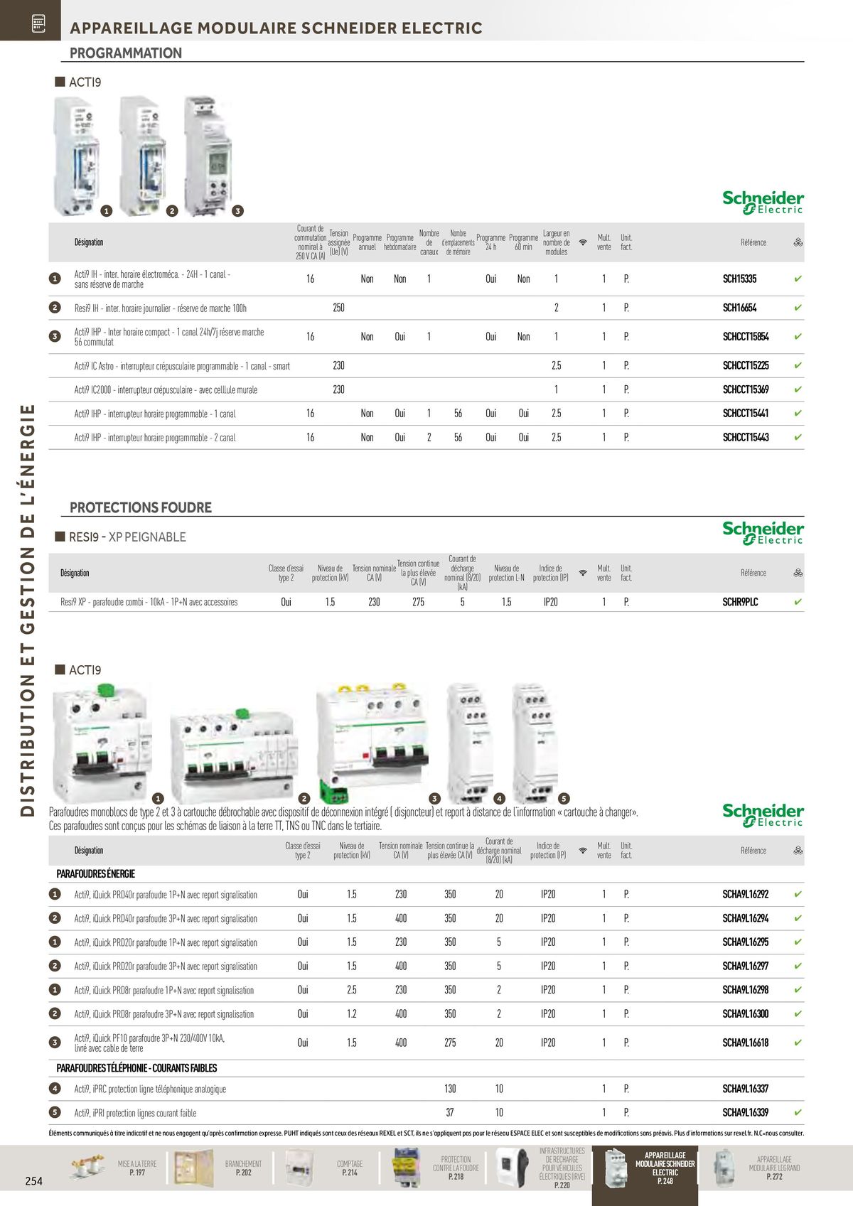 Catalogue Distribution et Gestion de l'Energie, page 00060