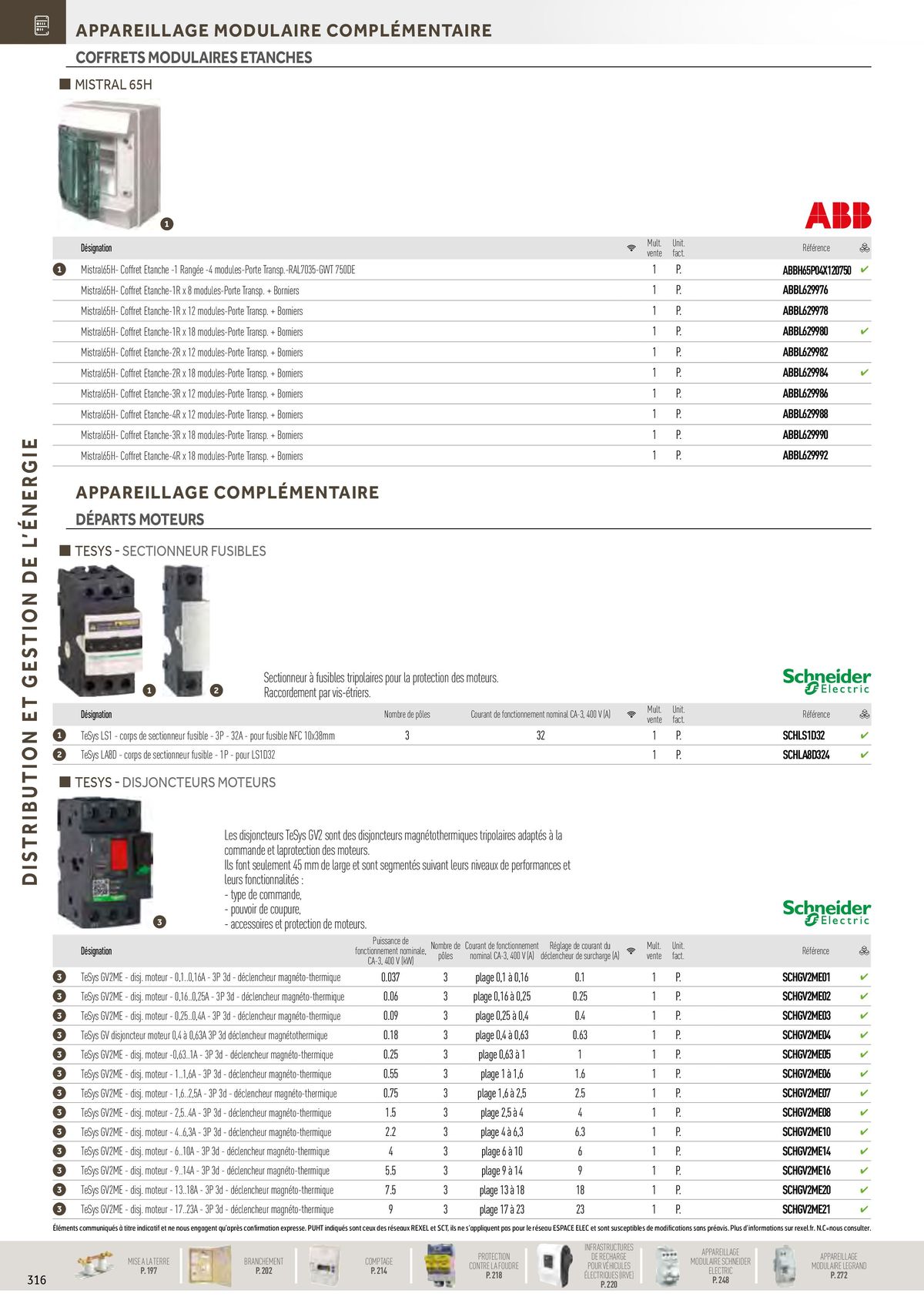 Catalogue Distribution et Gestion de l'Energie, page 00122