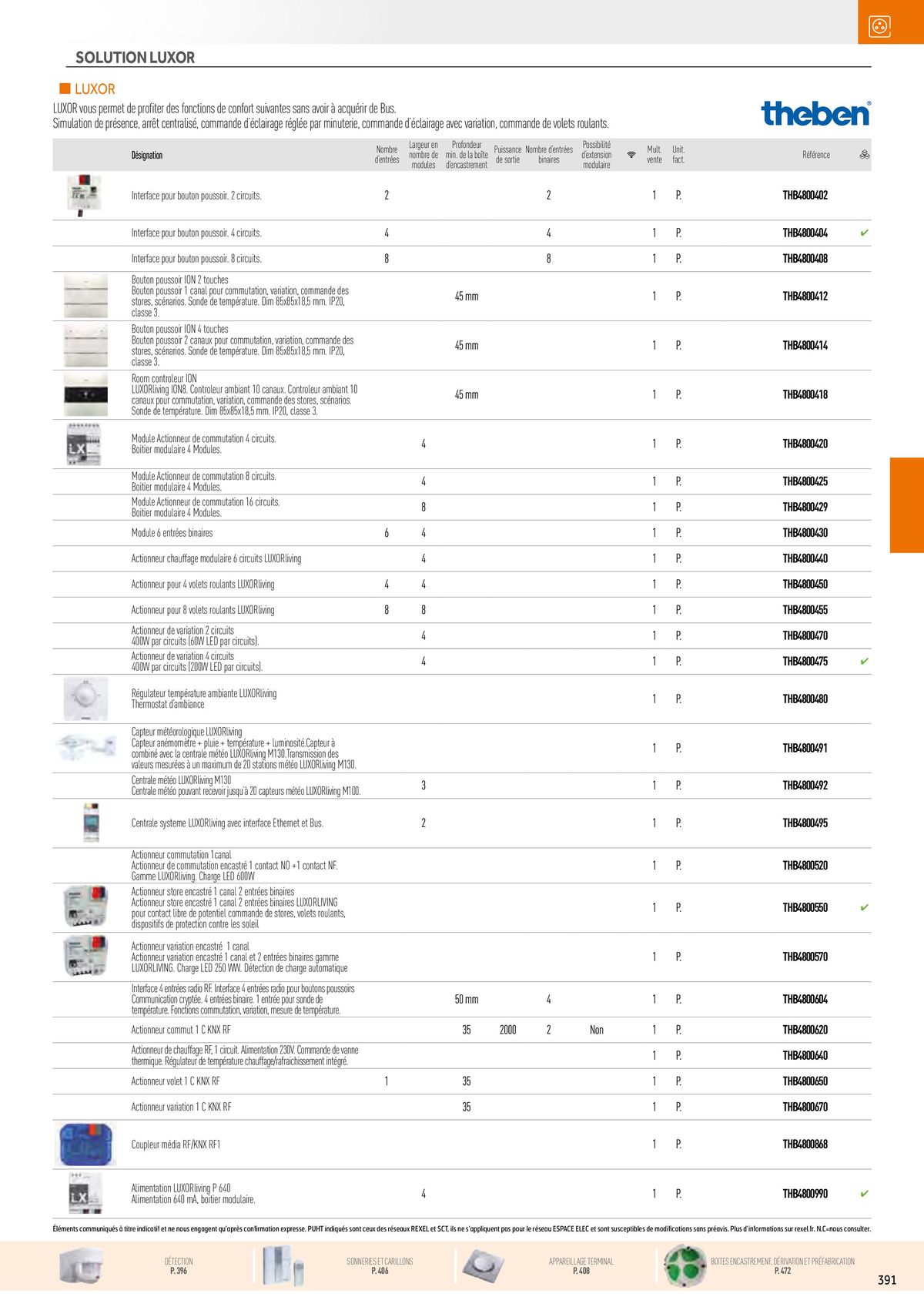 Catalogue Appareillage et Contrôle du Bâtiment, page 00031