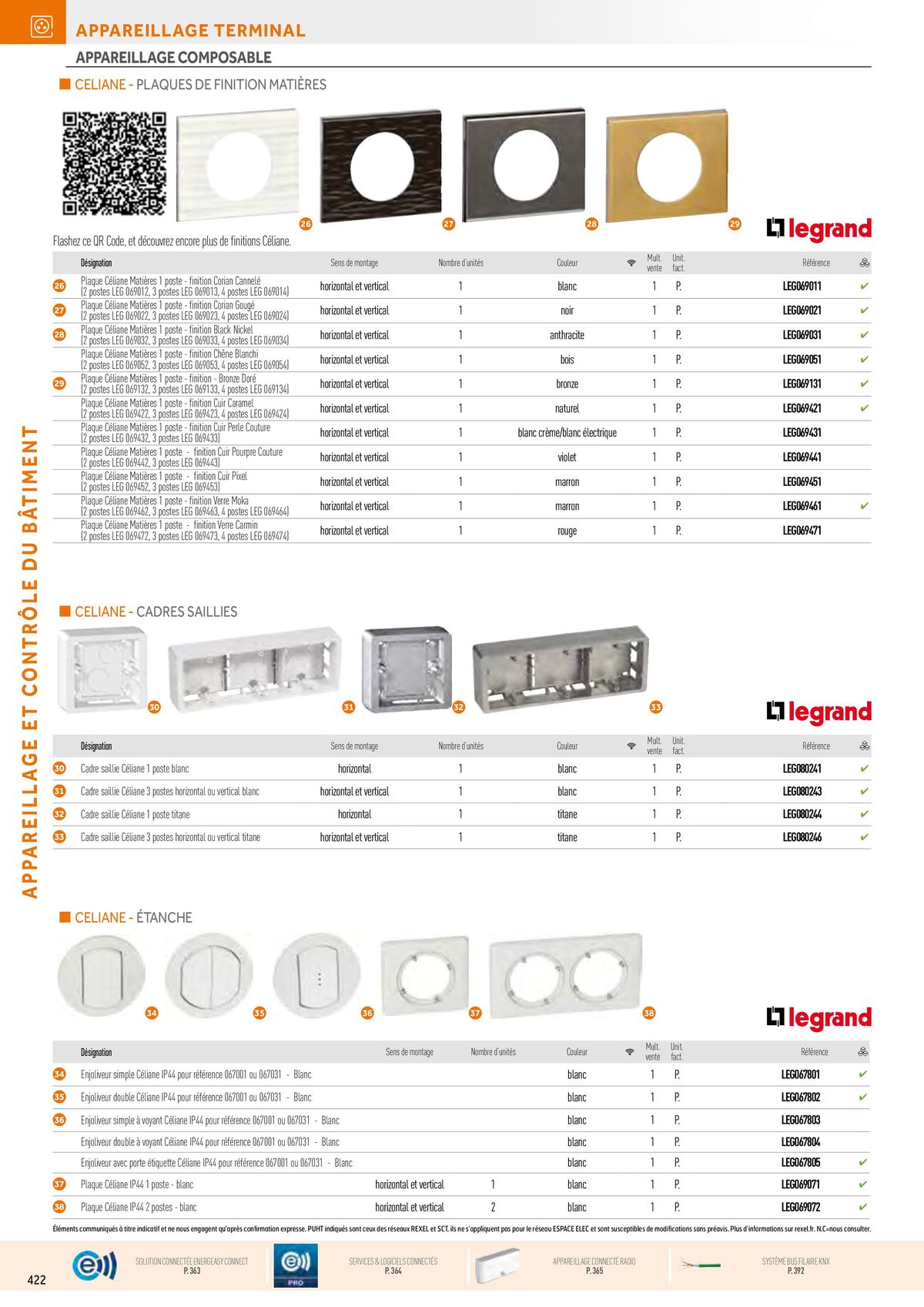 Catalogue Appareillage et Contrôle du Bâtiment, page 00062