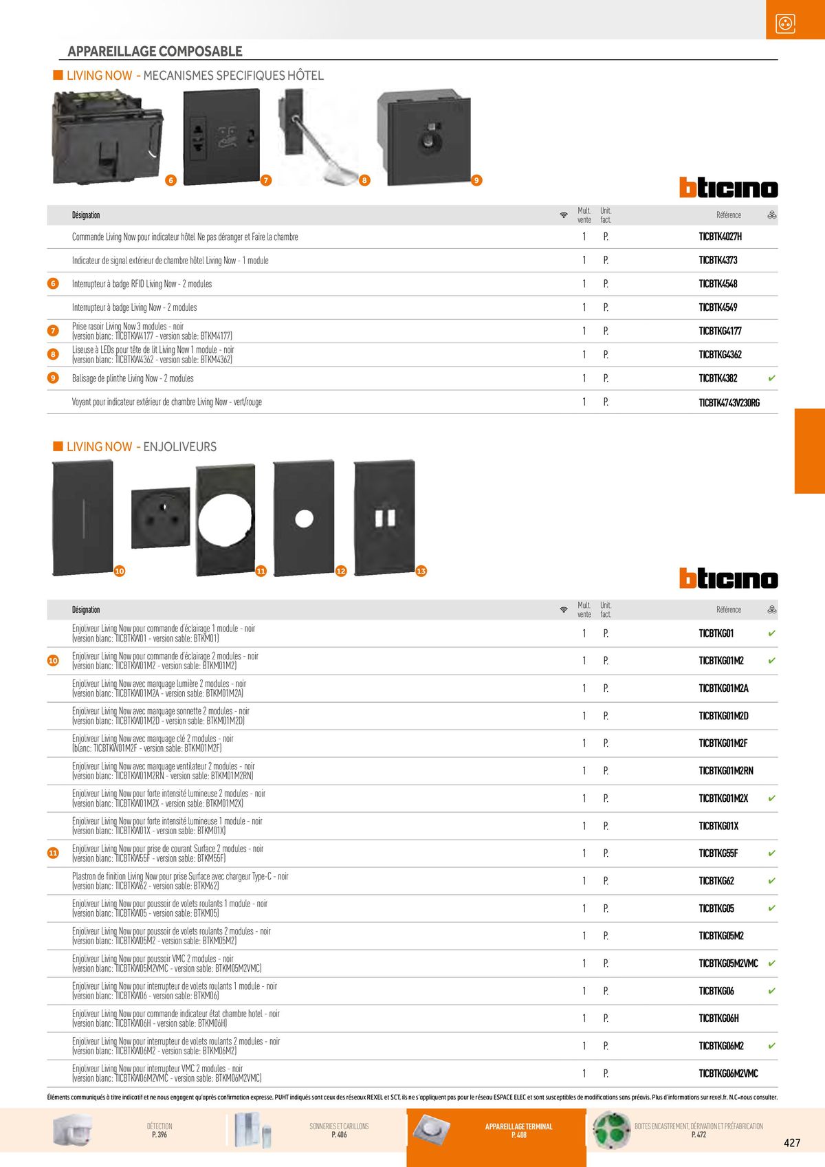 Catalogue Appareillage et Contrôle du Bâtiment, page 00067