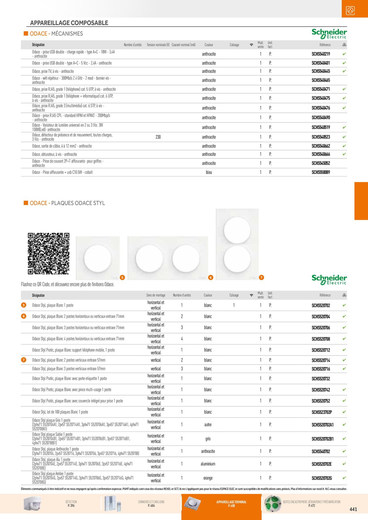 Catalogue Appareillage et Contrôle du Bâtiment, page 00081