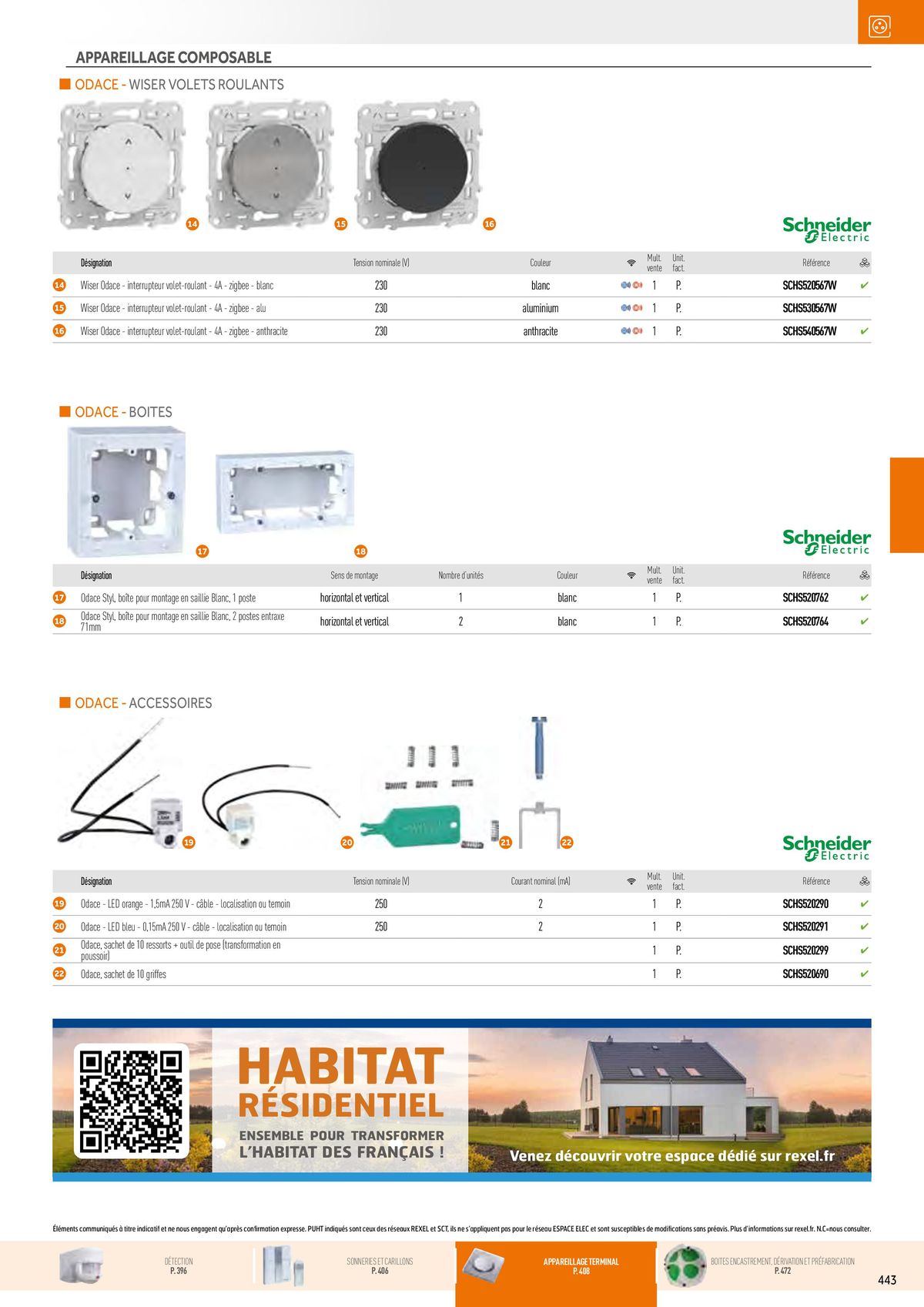 Catalogue Appareillage et Contrôle du Bâtiment, page 00083