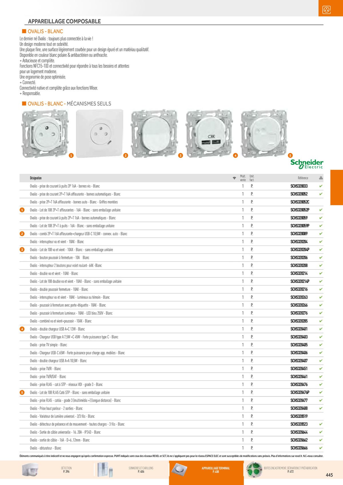 Catalogue Appareillage et Contrôle du Bâtiment, page 00085