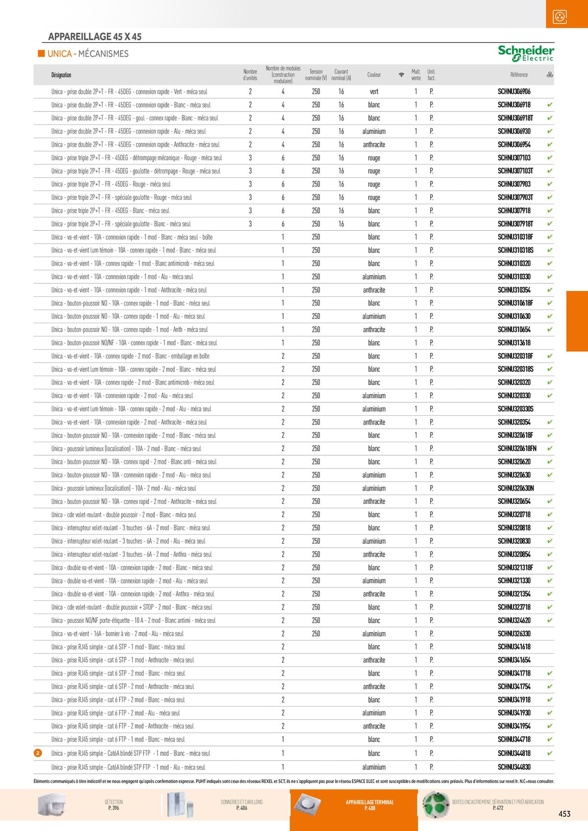 Catalogue Appareillage et Contrôle du Bâtiment, page 00093