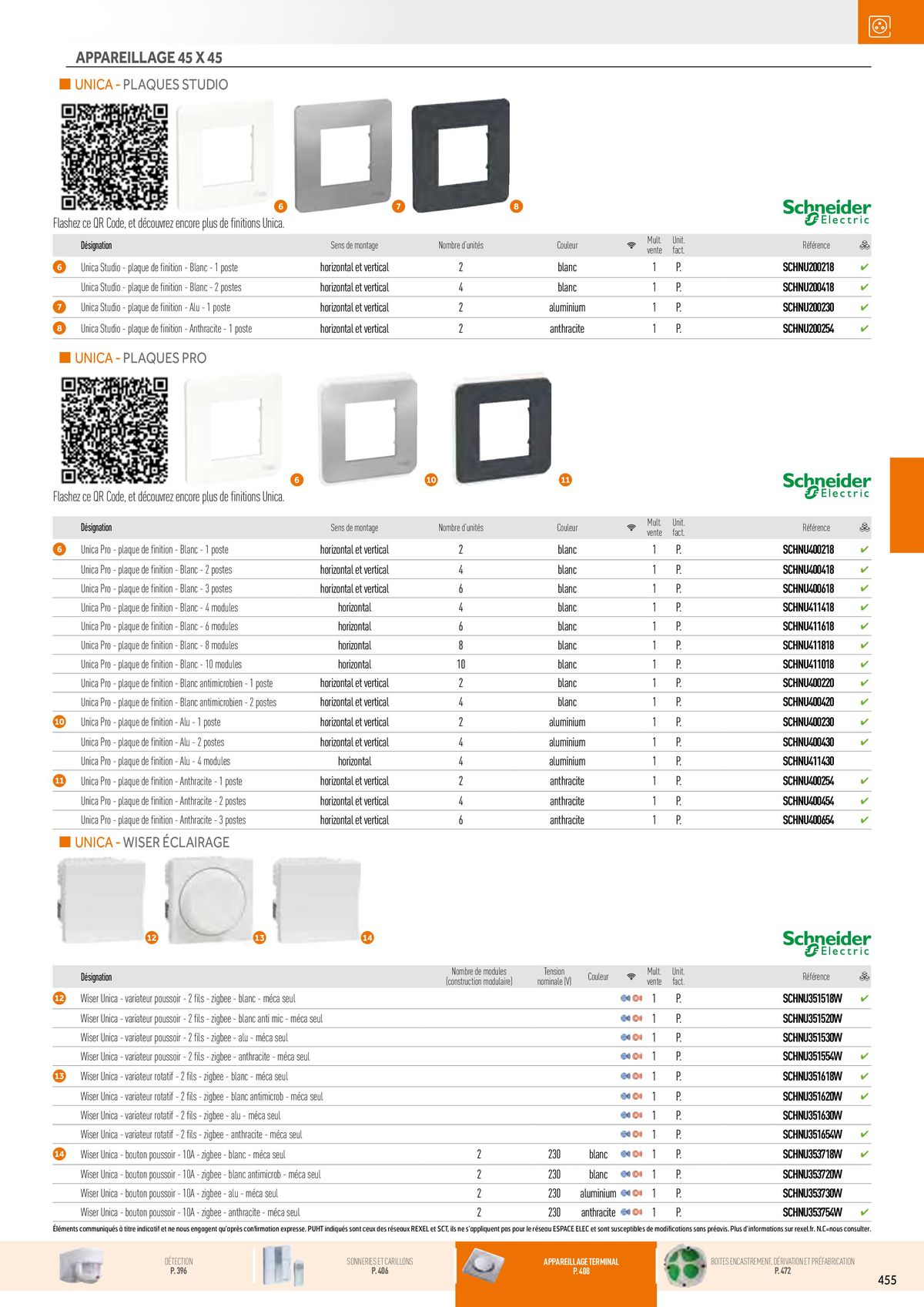 Catalogue Appareillage et Contrôle du Bâtiment, page 00095