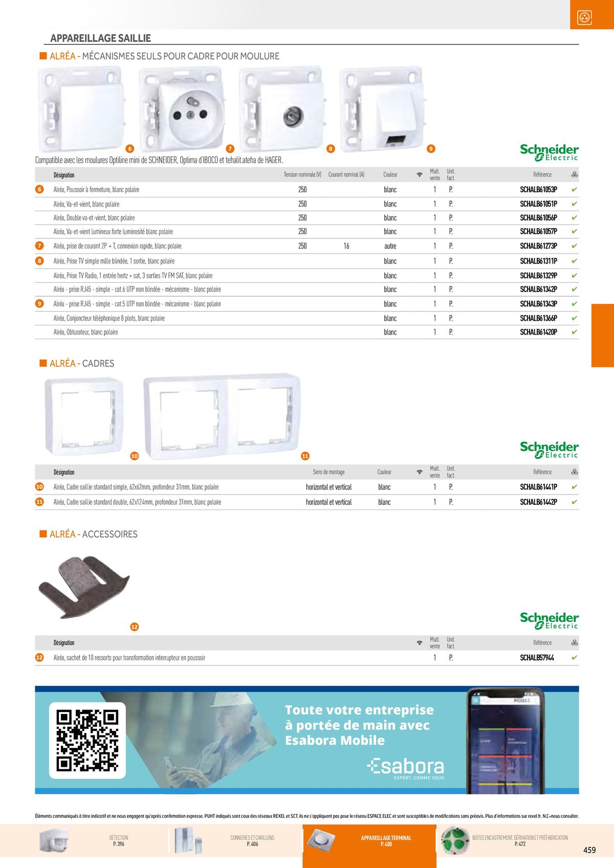 Catalogue Appareillage et Contrôle du Bâtiment, page 00099