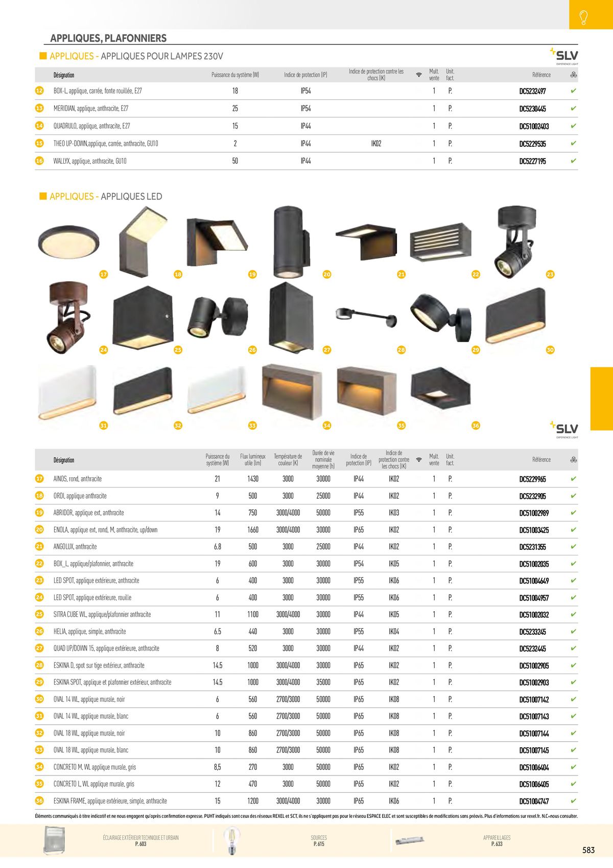 Catalogue Éclairage, page 00093