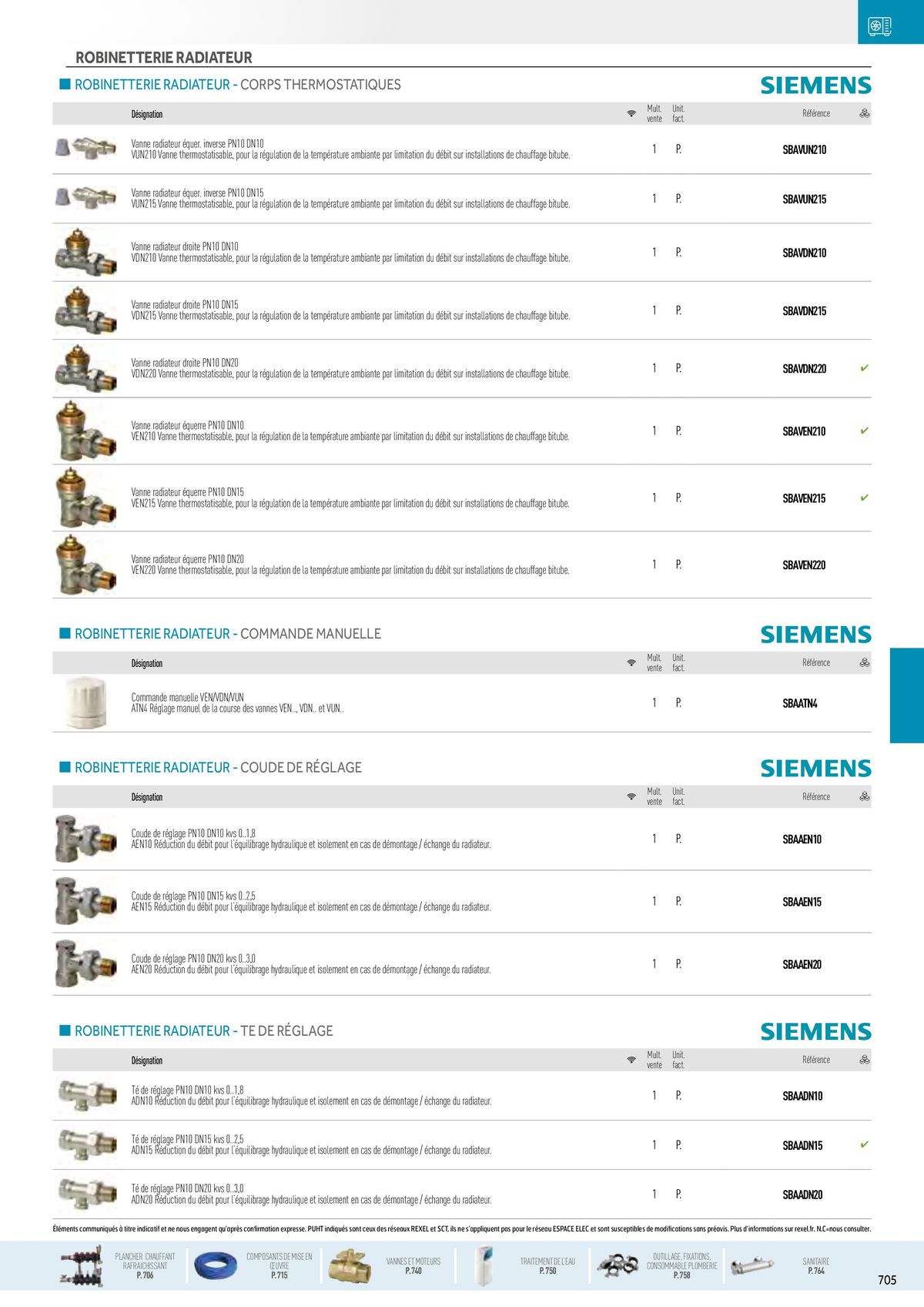 Catalogue Chauffage Hydraulique, Plomberie et Sanitaire, page 00071