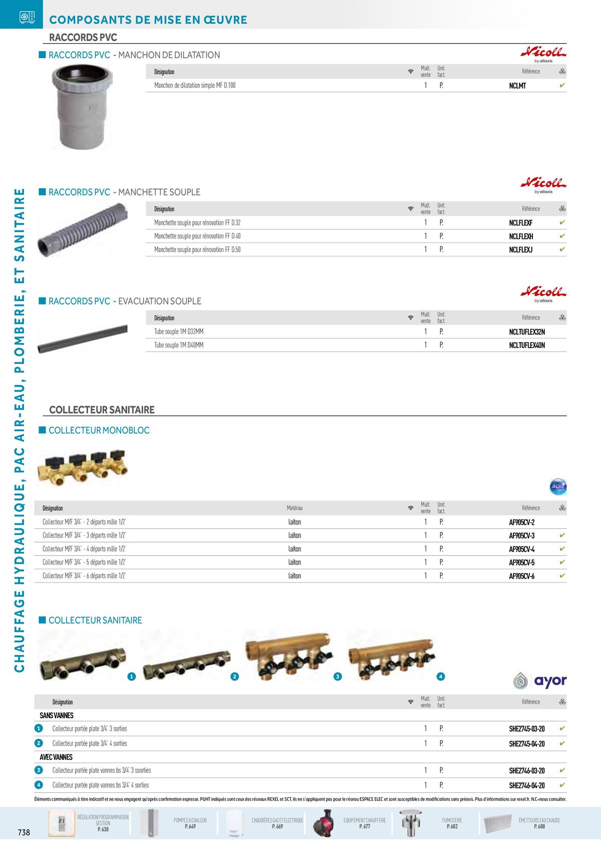 Catalogue Chauffage Hydraulique, Plomberie et Sanitaire, page 00104