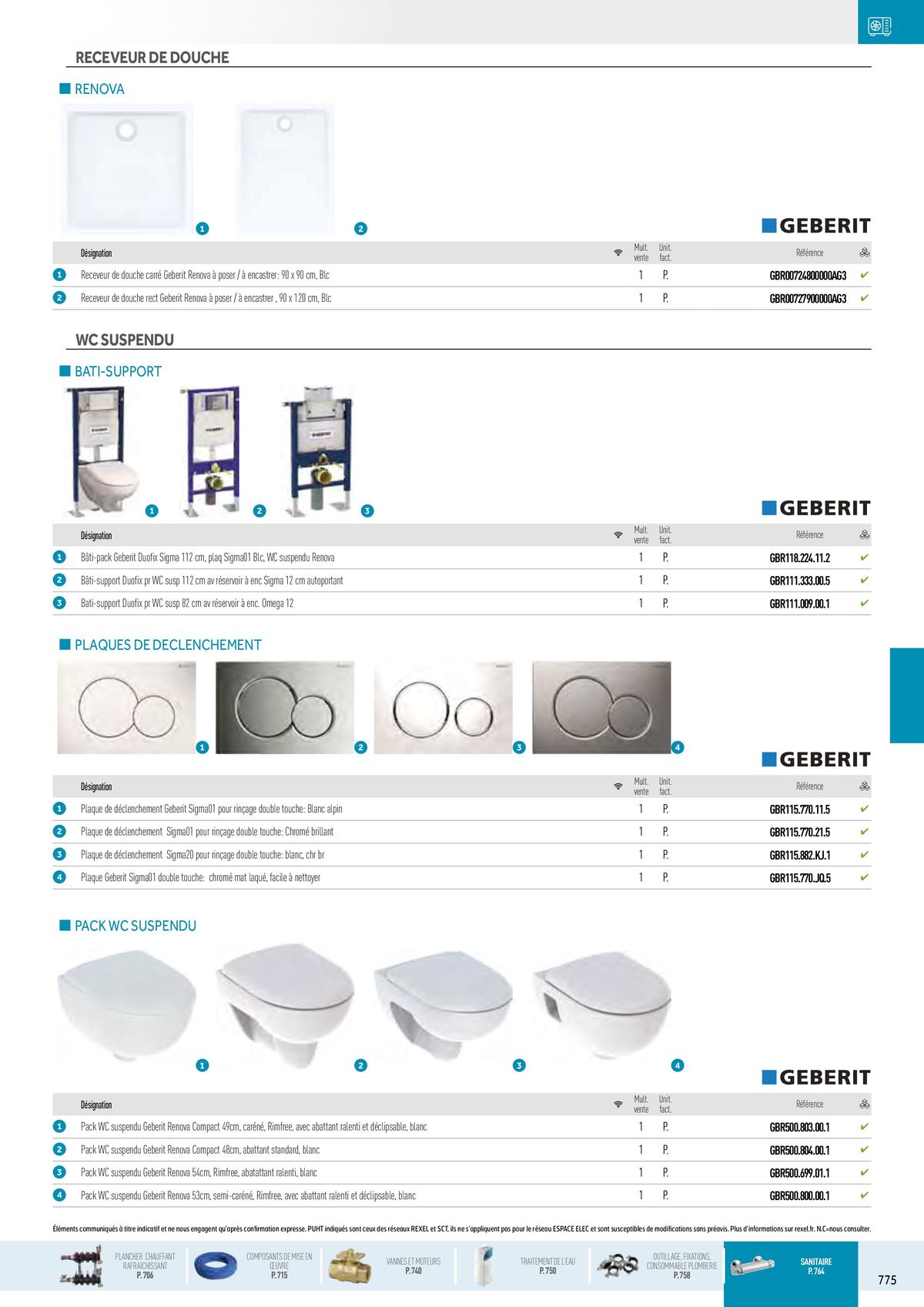 Catalogue Chauffage Hydraulique, Plomberie et Sanitaire, page 00141