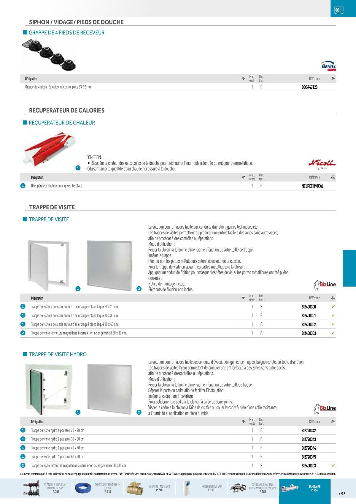 Catalogue Chauffage Hydraulique, Plomberie et Sanitaire, page 00149