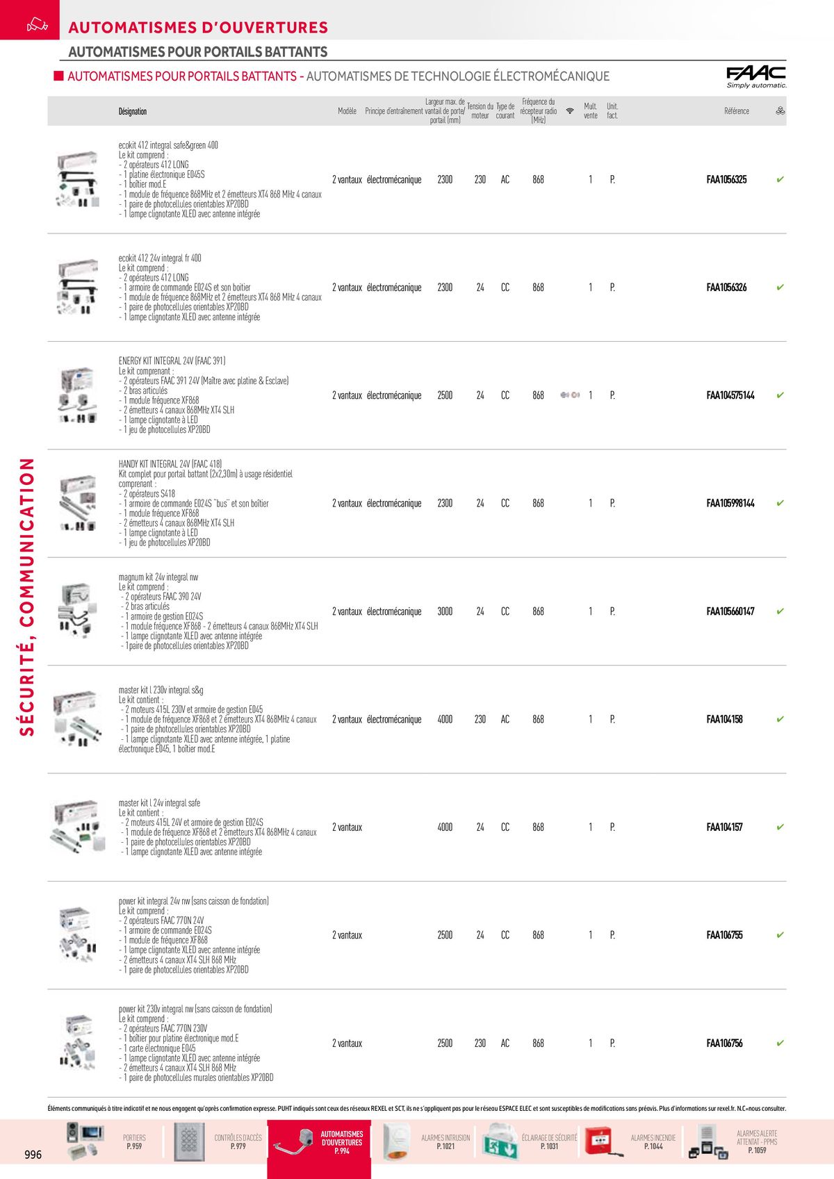 Catalogue Sécurité, Communication, page 00040