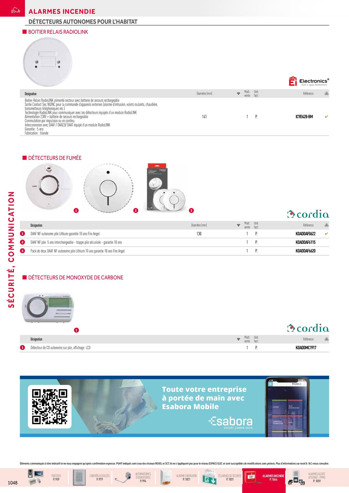 Catalogue Sécurité, Communication, page 00092