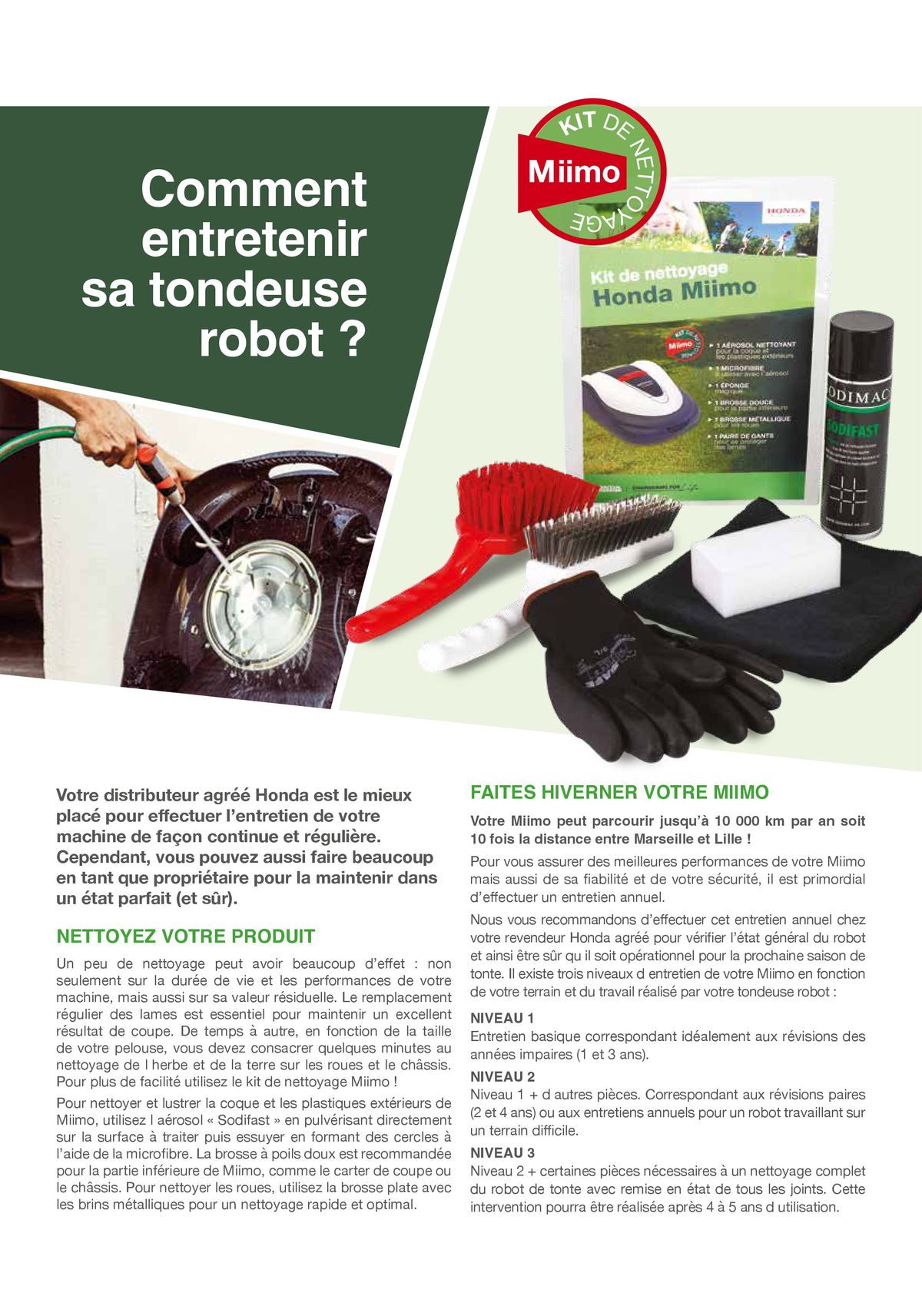 Catalogue Choisir votre tondeuse robot Honda Miimo, page 00003