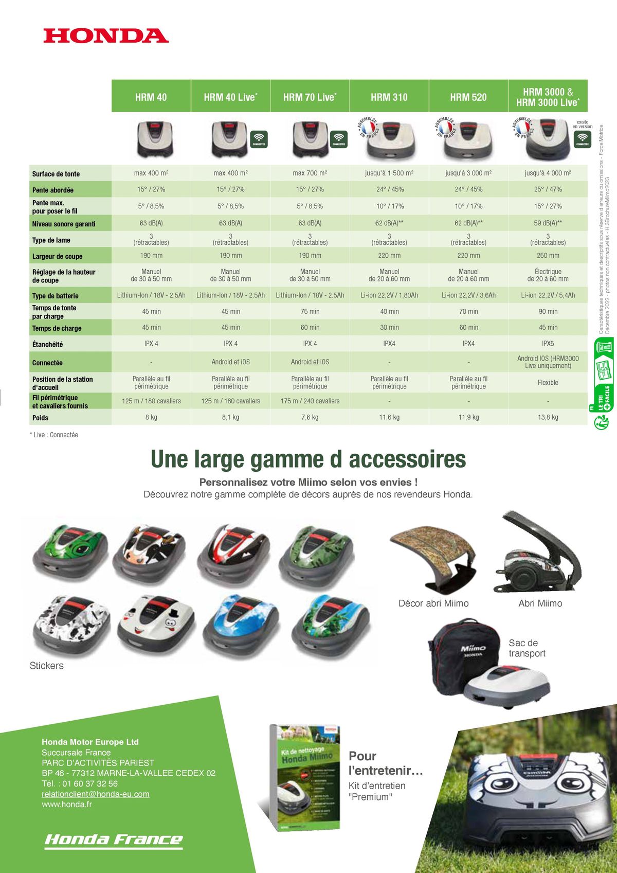 Catalogue Choisir votre tondeuse robot Honda Miimo, page 00008