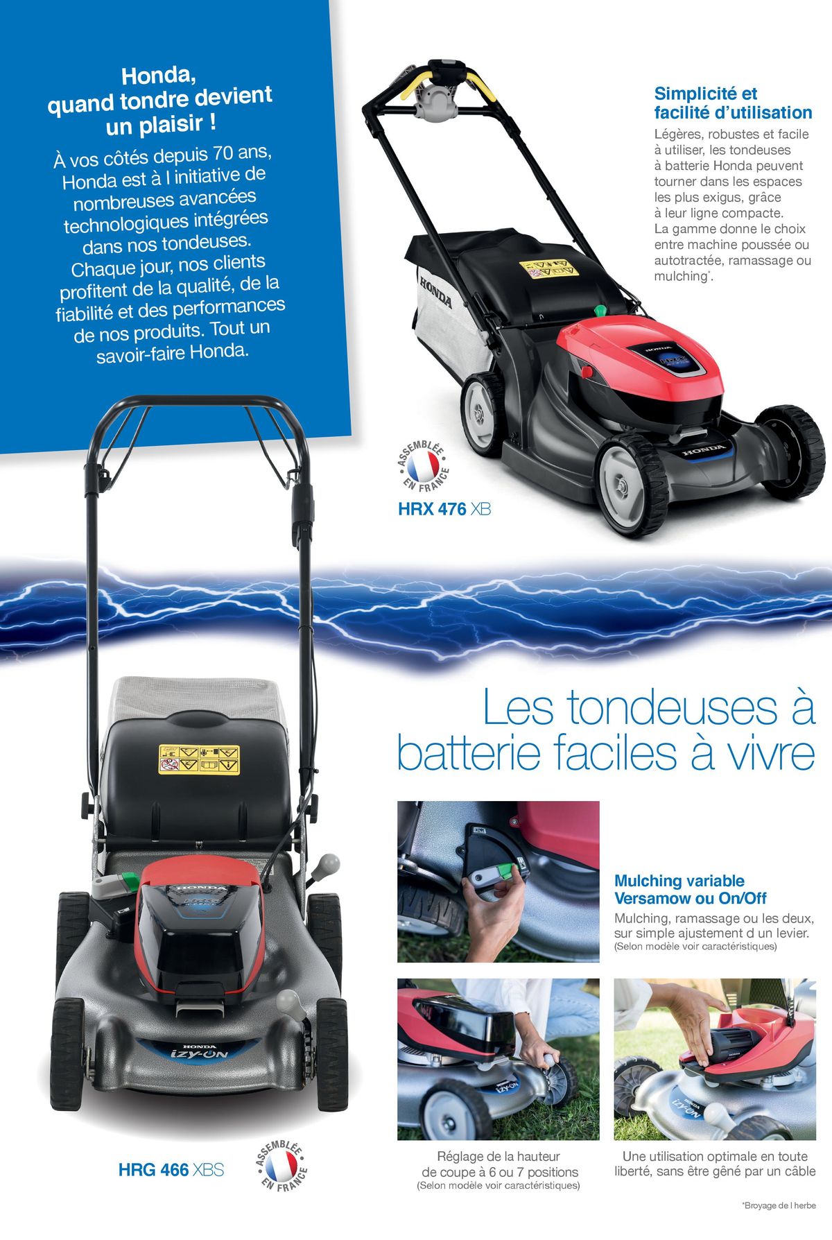 Catalogue Choisir votre outil à batterie Honda, page 00002