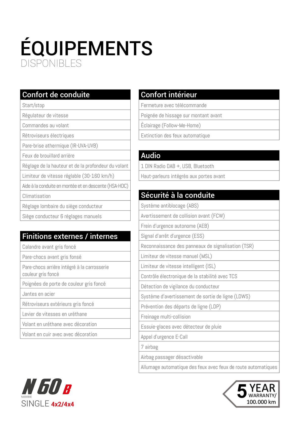 Catalogue N 60 B SINGLE 4x2/4x4, page 00038