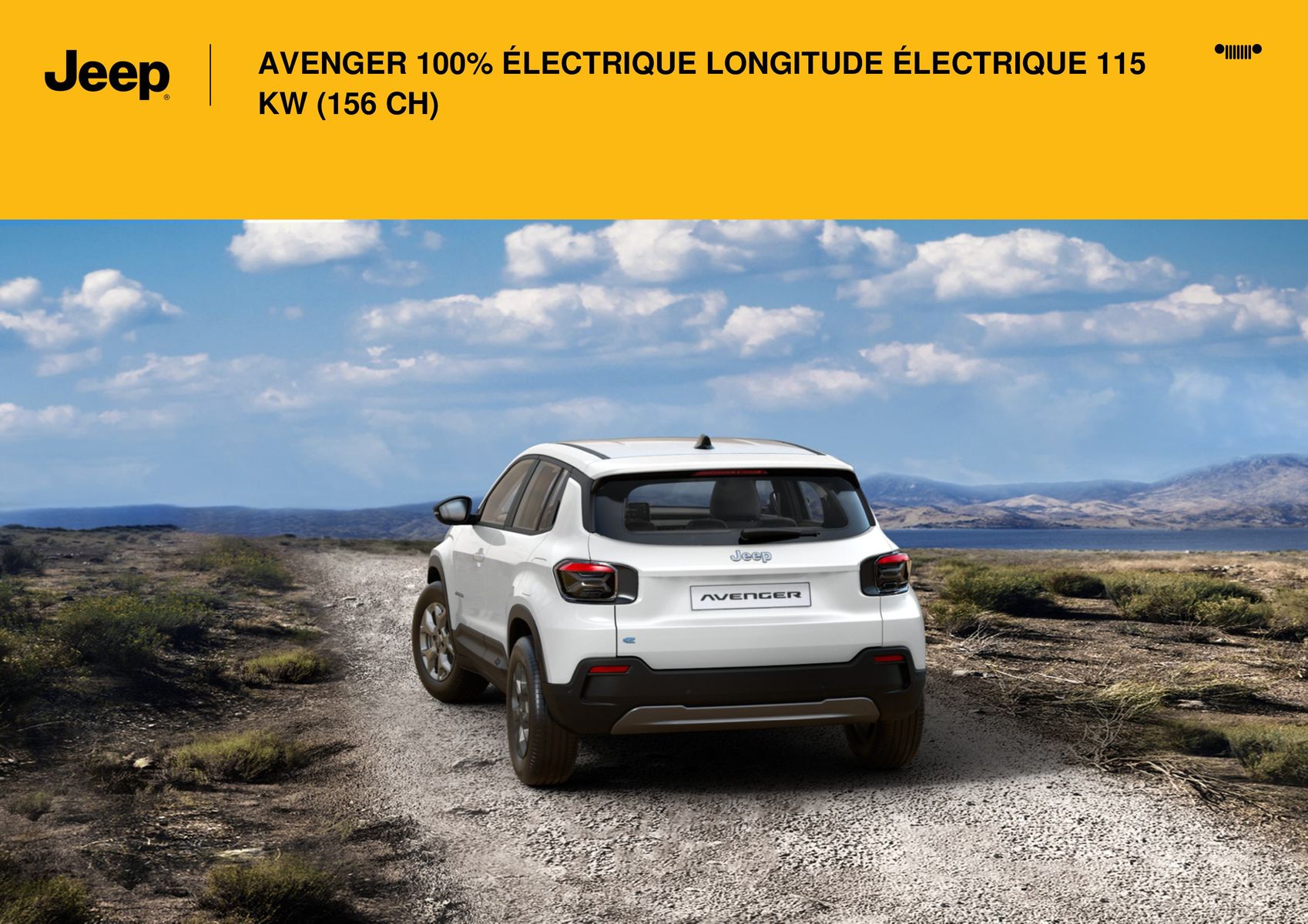 Catalogue AVENGER 100% ÉLECTRIQUE LONGITUDE ÉLECTRIQUE 115 KW (156 CH) \, page 00012