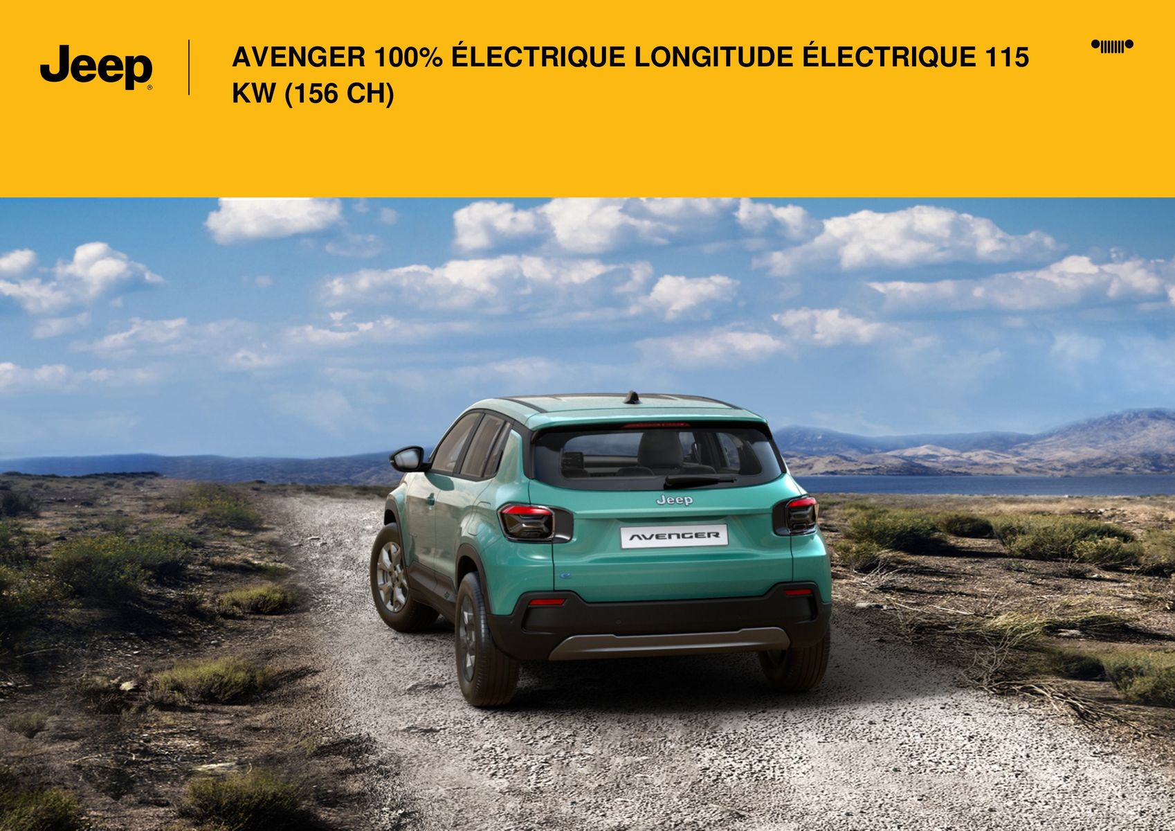 Catalogue AVENGER 100% ÉLECTRIQUE LONGITUDE ÉLECTRIQUE 115 KW (156 CH) , page 00012