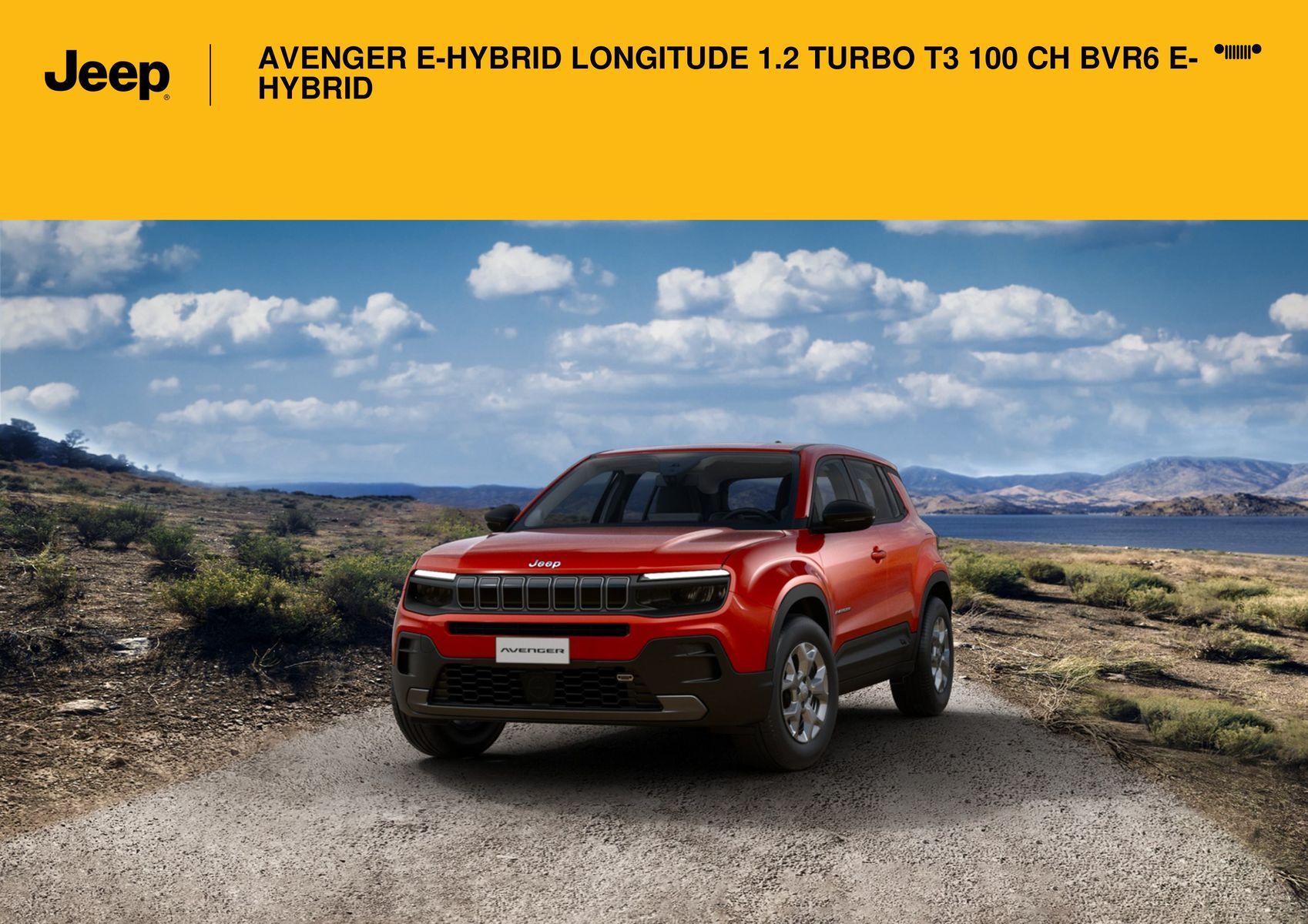 Catalogue AVENGER E-HYBRID LONGITUDE 1.2 TURBO T3 100 CH BVR6 E-HYBRID:, page 00001