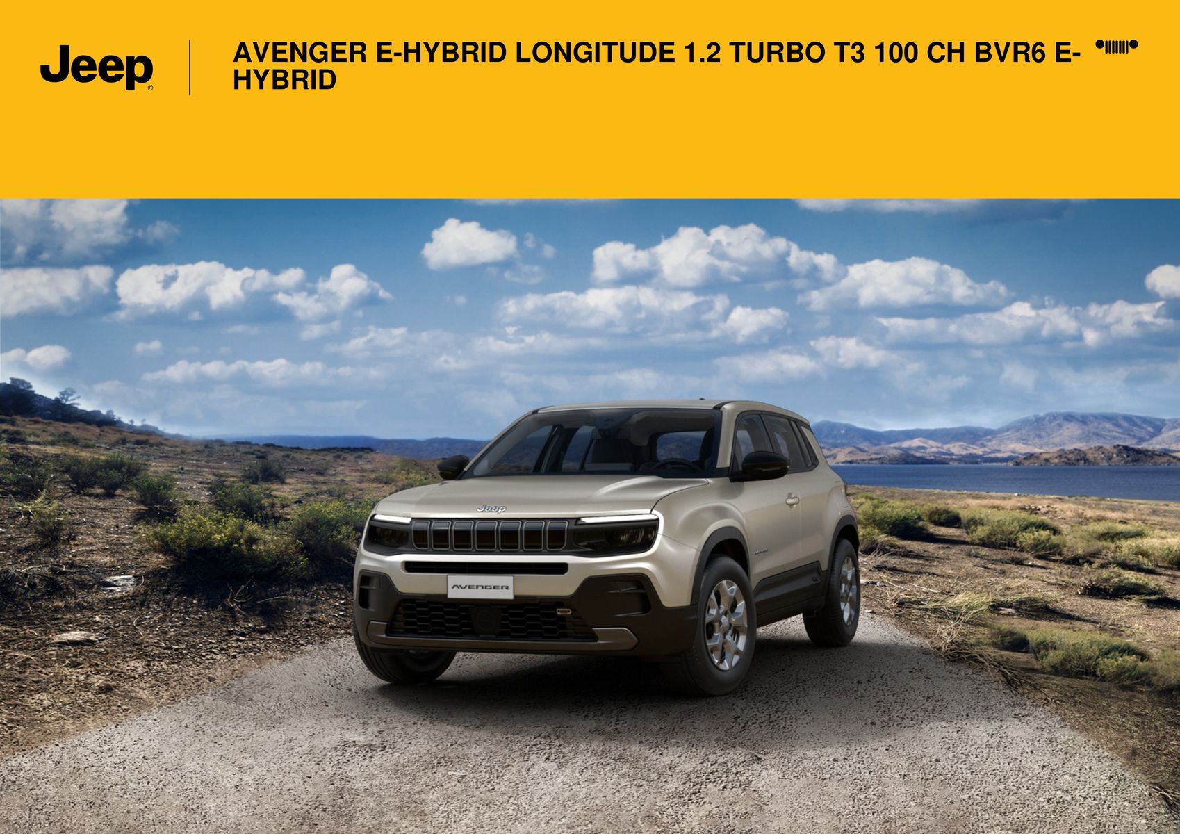 Catalogue AVENGER E-HYBRID LONGITUDE 1.2 TURBO T3 100 CH BVR6 E-HYBRID, page 00001