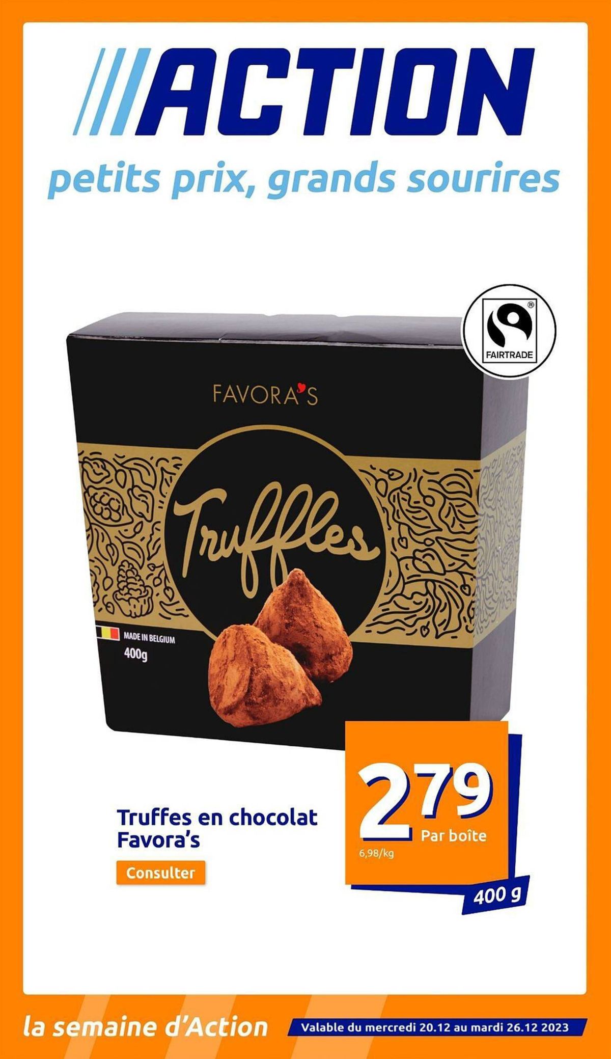 Catalogue Truffes en chocolat favora's, page 00001