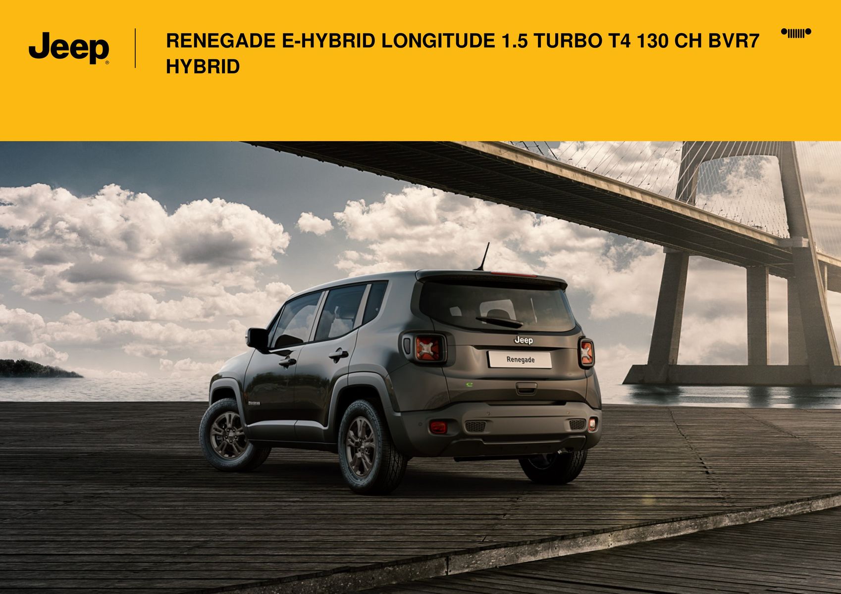 Catalogue RENEGADE E-HYBRID LONGITUDE 1.5 TURBO T4 130 CH BVR7 HYBRID:, page 00012