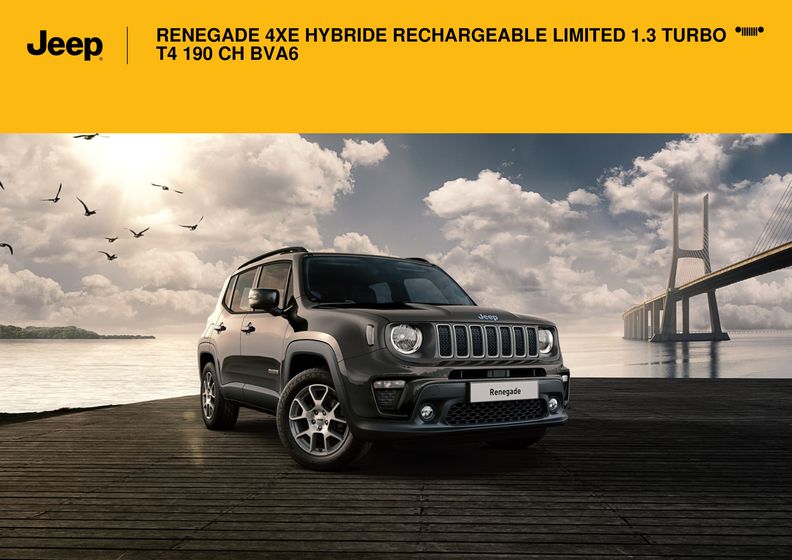 RENEGADE 4XE HYBRIDE RECHARGEABLE LIMITED 1.3 TURBO T4 190 CH BVA6-