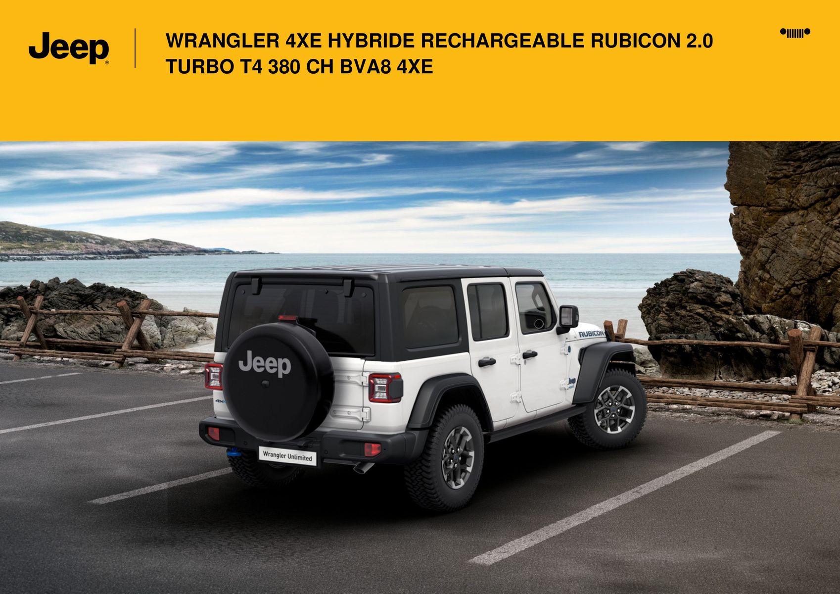 Catalogue WRANGLER 4XE HYBRIDE RECHARGEABLE RUBICON 2.0 TURBO T4 380 CH BVA8 4XE., page 00012